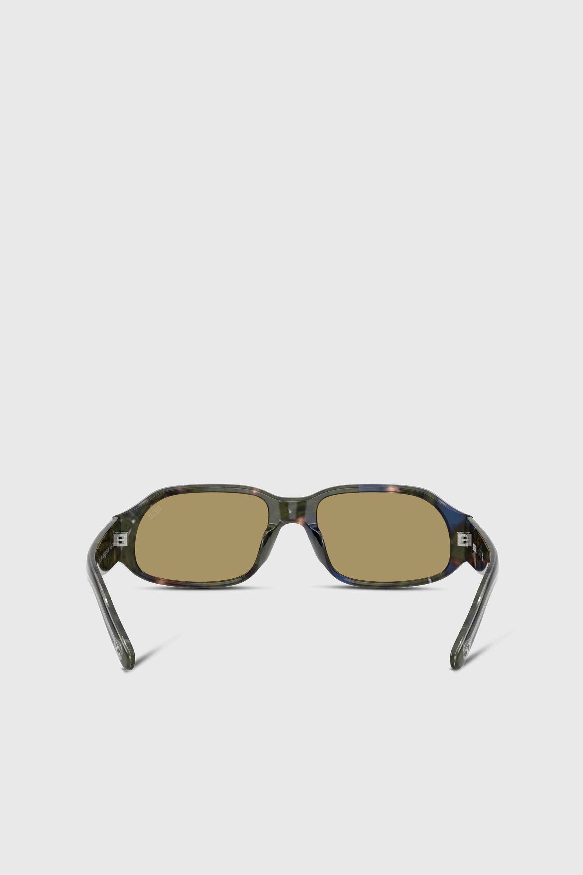 Diesel - 0DL2009U, Unisex Rechteckige Sonnenbrille in Gr&uuml;n/Braun - 3