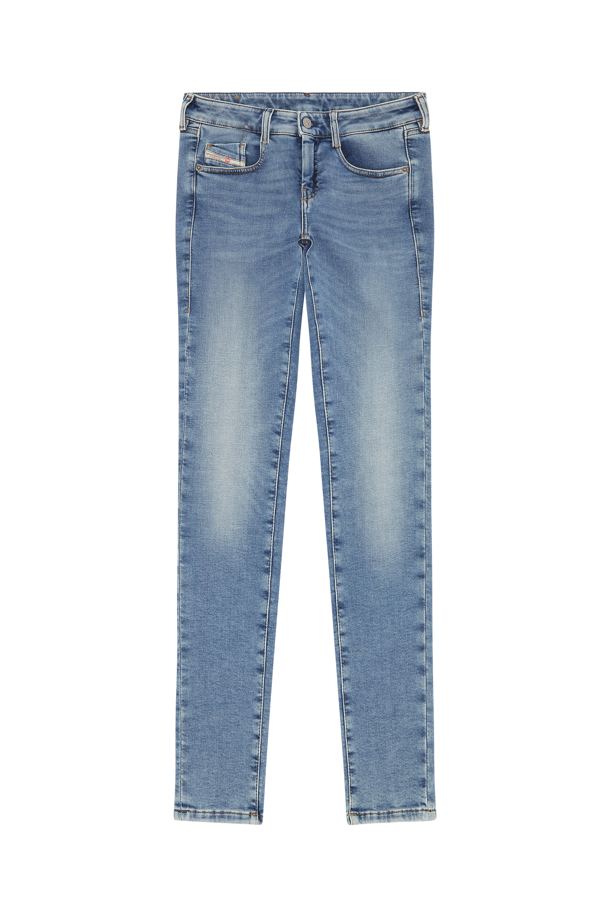 D-Ollies JoggJeans® 068BA Slim, Mittelblau - Jeans