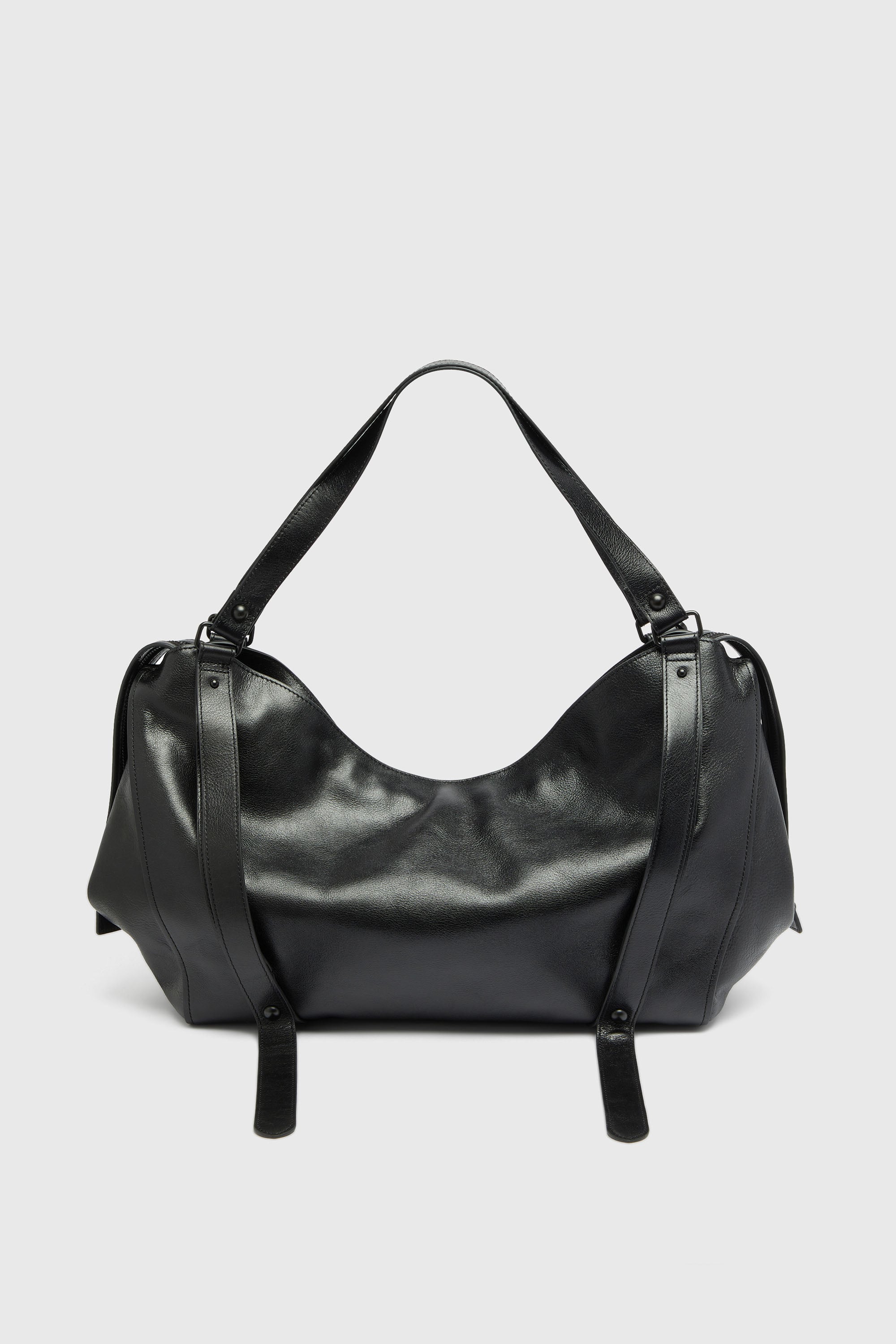 Diesel - D-ONE TOPHANDLE L, Unisex D-One-Large Henkeltasche aus Leder in Schwarz - 3