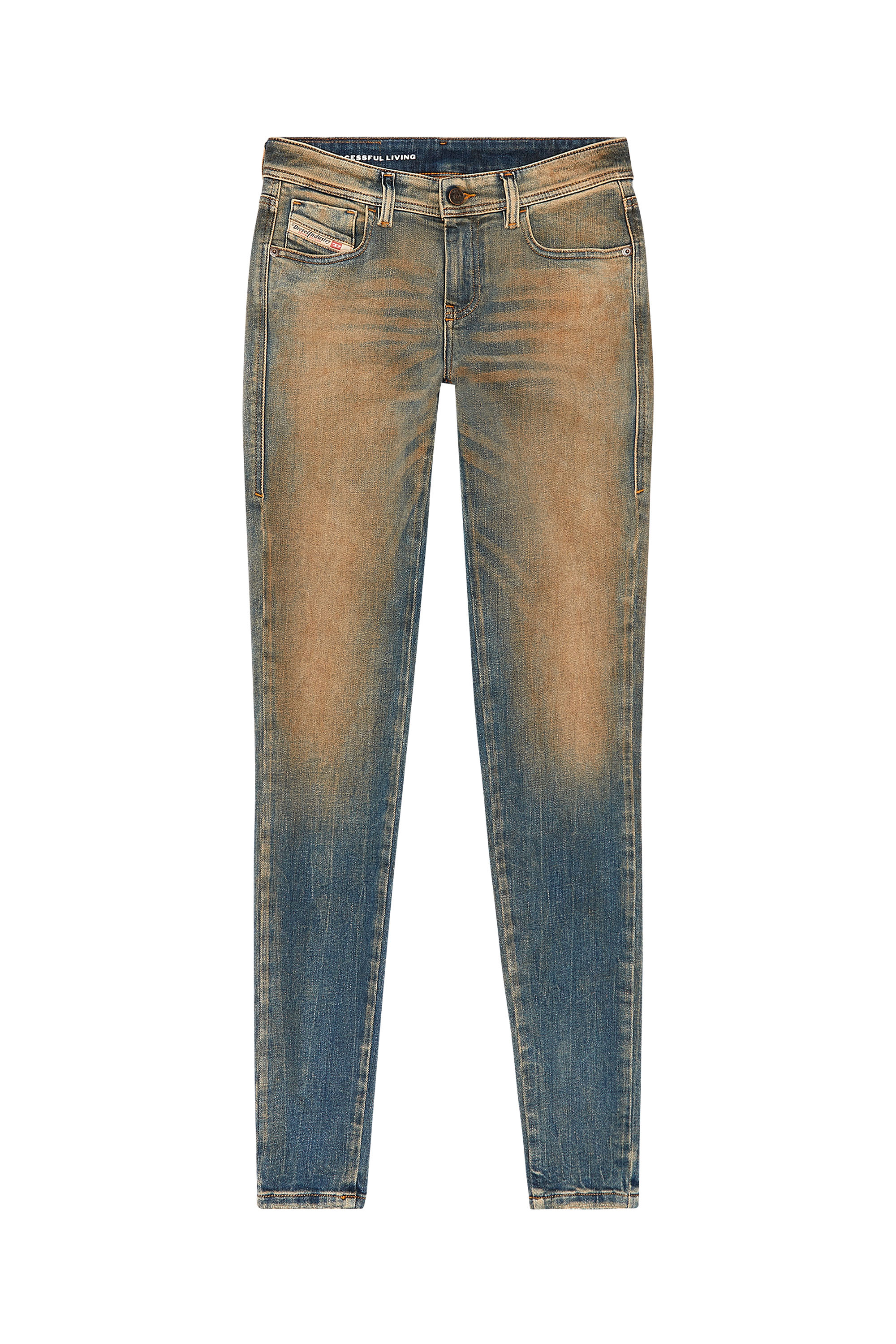 Diesel - Super skinny Jeans 2017 Slandy 09H83, Mittelblau - Image 5