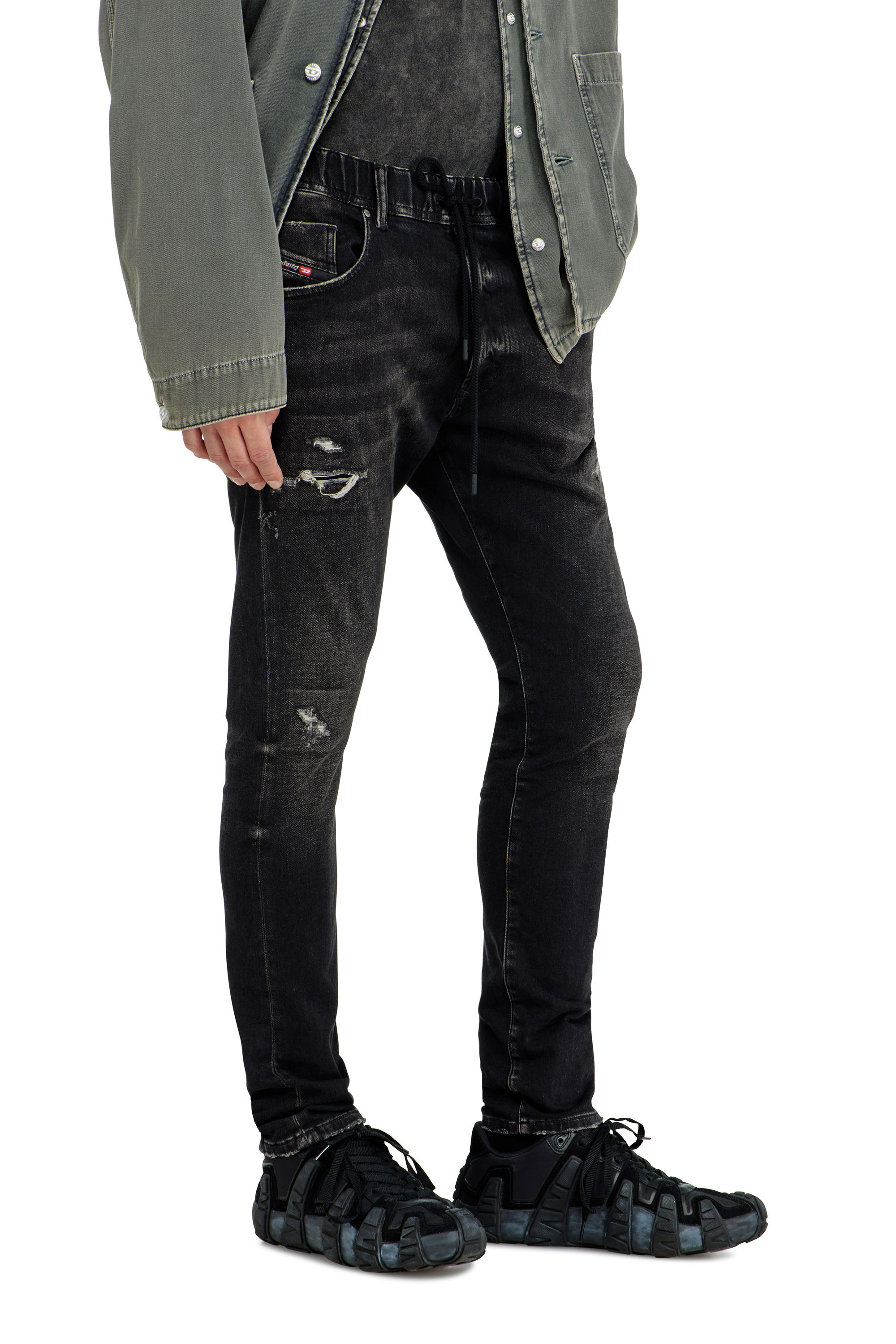 Diesel - Herren Regular 2030 D-Krooley Joggjeans&reg; 09Q22, Schwarz/Dunkelgrau - 5
