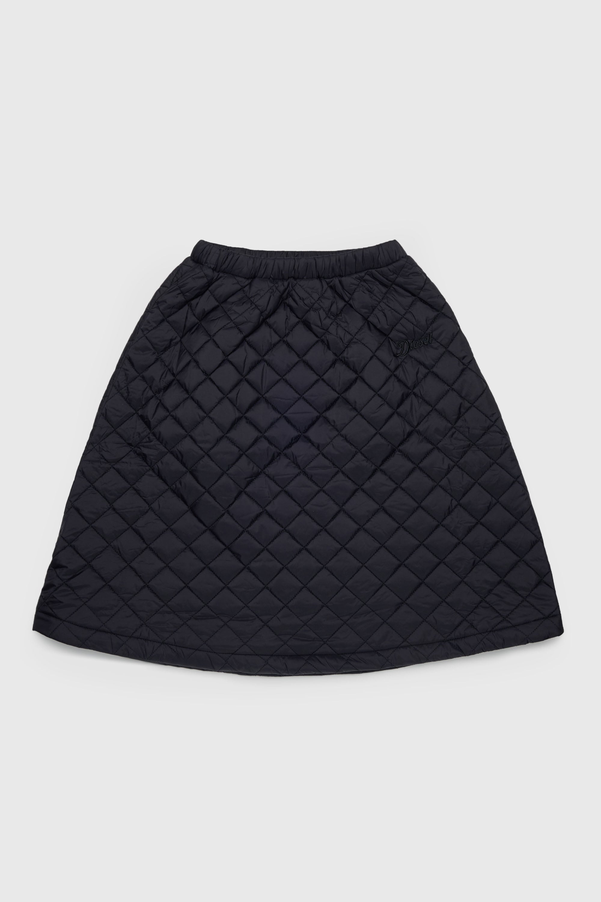 Diesel - GMONTY, Woman's Quilted nylon skirt in Black - 1