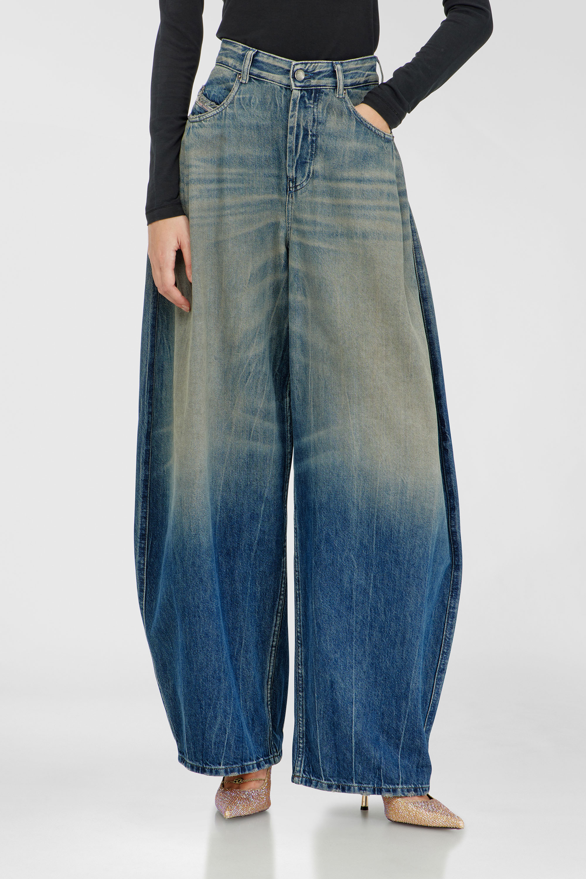 Diesel - Damen Relaxed Jeans 1987 D-Khelz 09Q72, Dunkelblau - 1