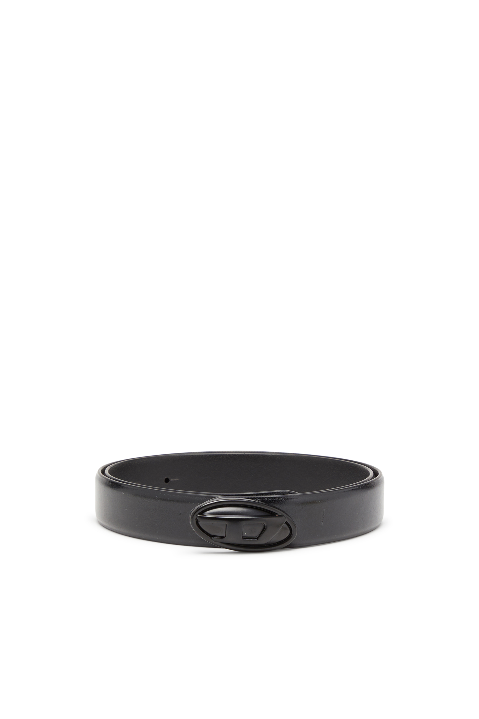 Diesel - B-DD, Damen Ledergürtel, 2,4 cm, mit Oval D-Schnalle in Schwarz - 1