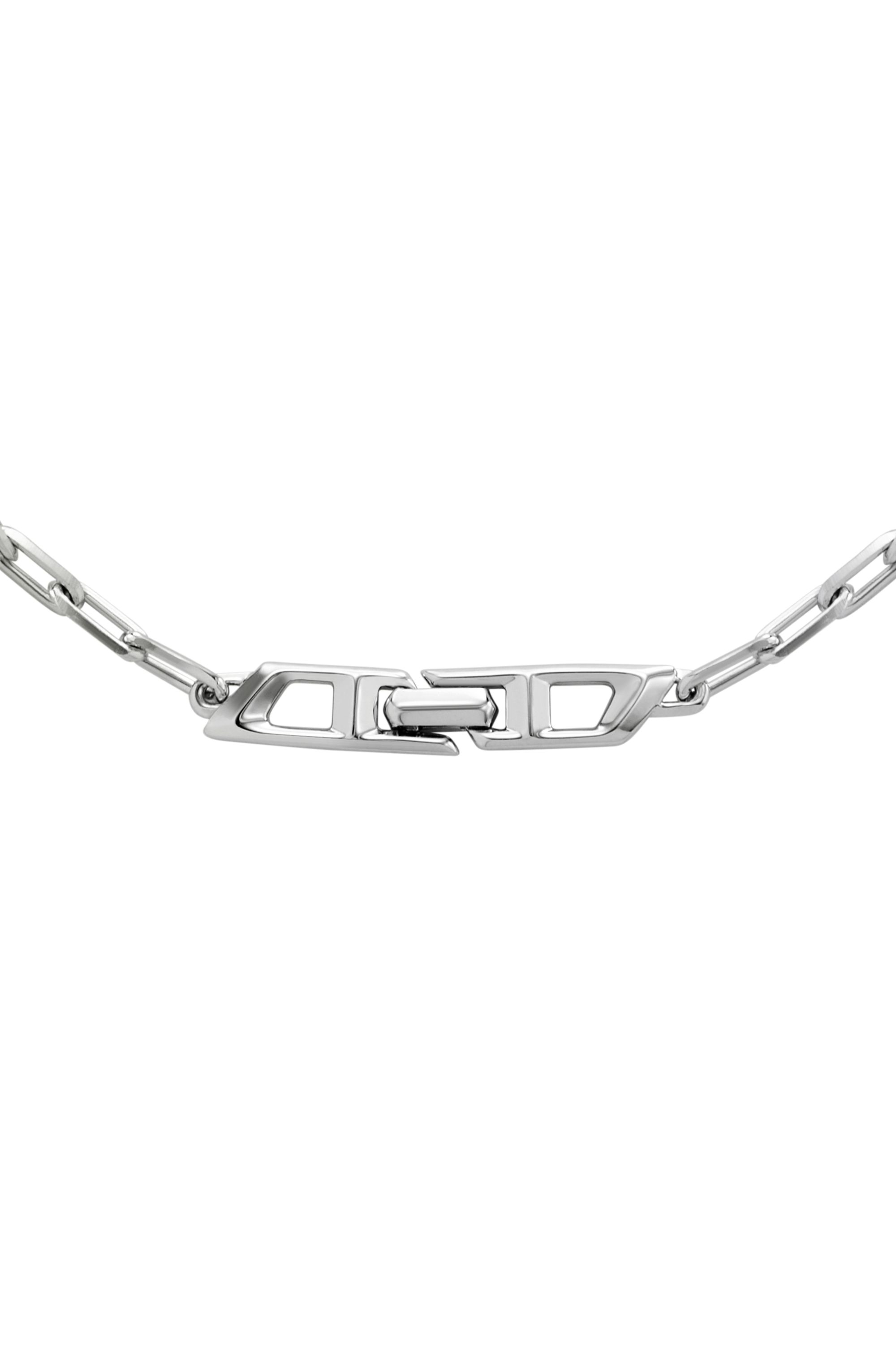 Diesel - DL1364040 STERLING SILVER JEWEL, Unisex Halskette aus sterlingsilber mit kette in Silber - 2