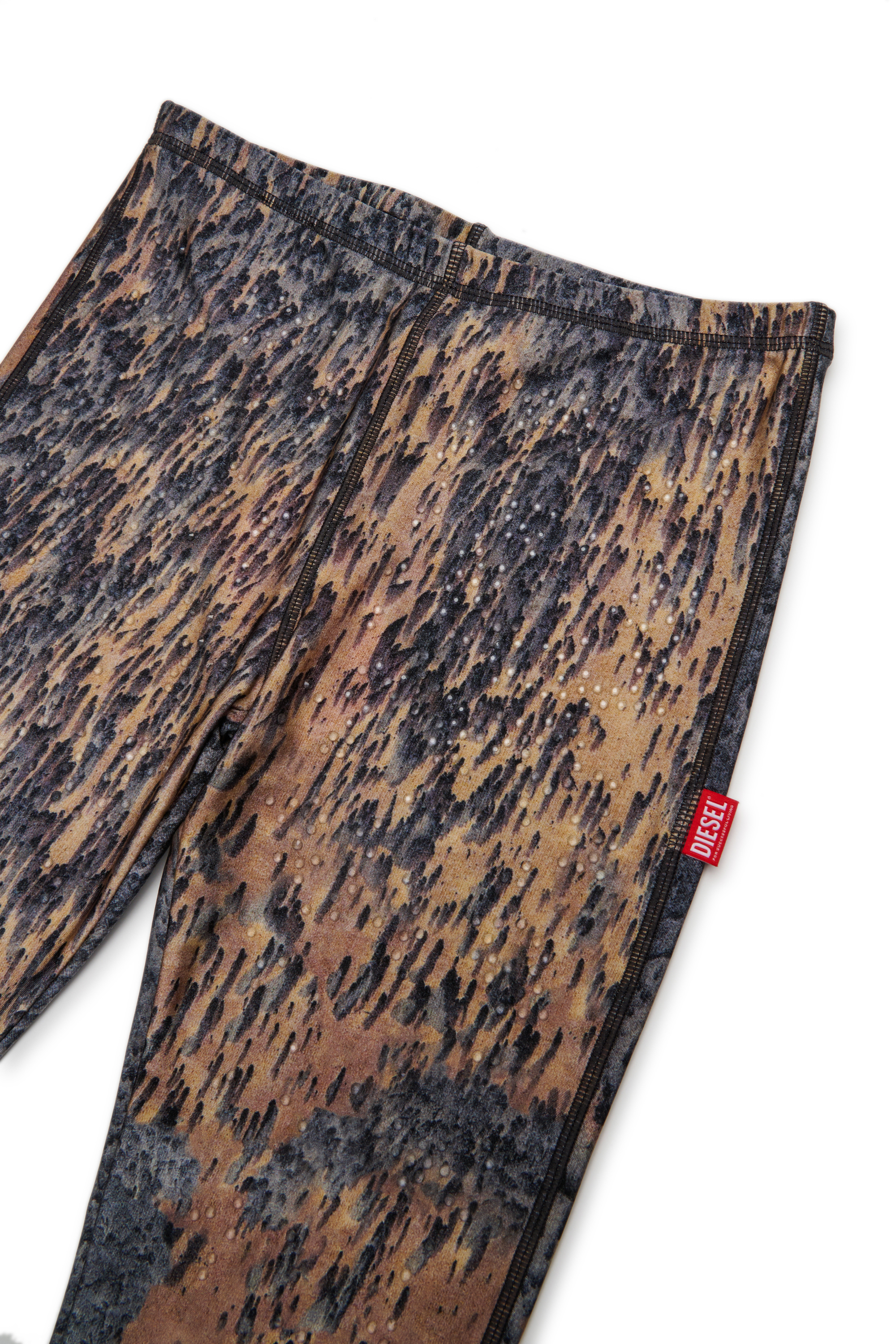 Diesel - PAZELA, Damen Nylonhosen mit Grafikdruck in Blau/Braun - 3
