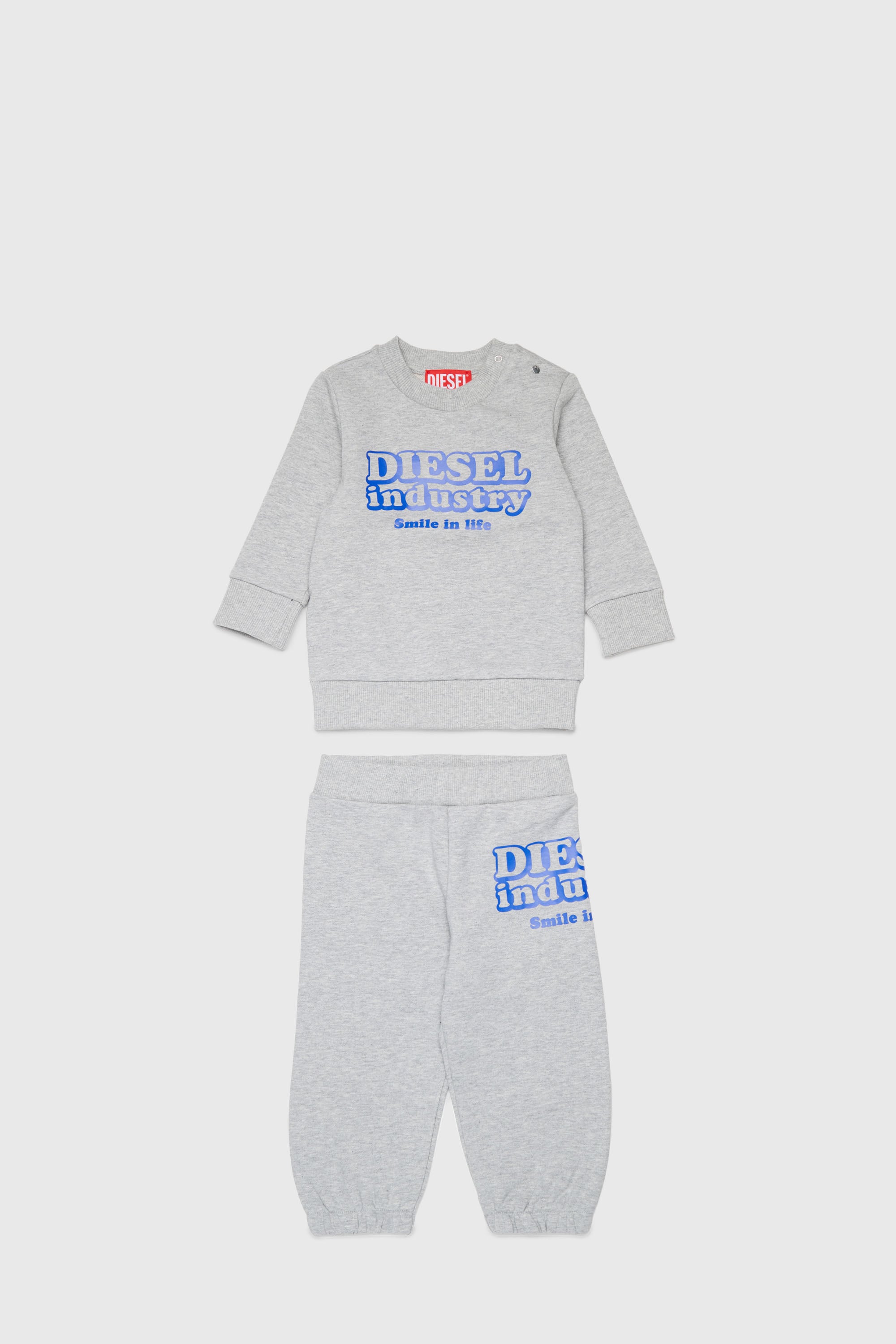 Diesel - SLODIMB-SET, Unisex's Cotton tracksuit set with Diesel Industry print in null - 1