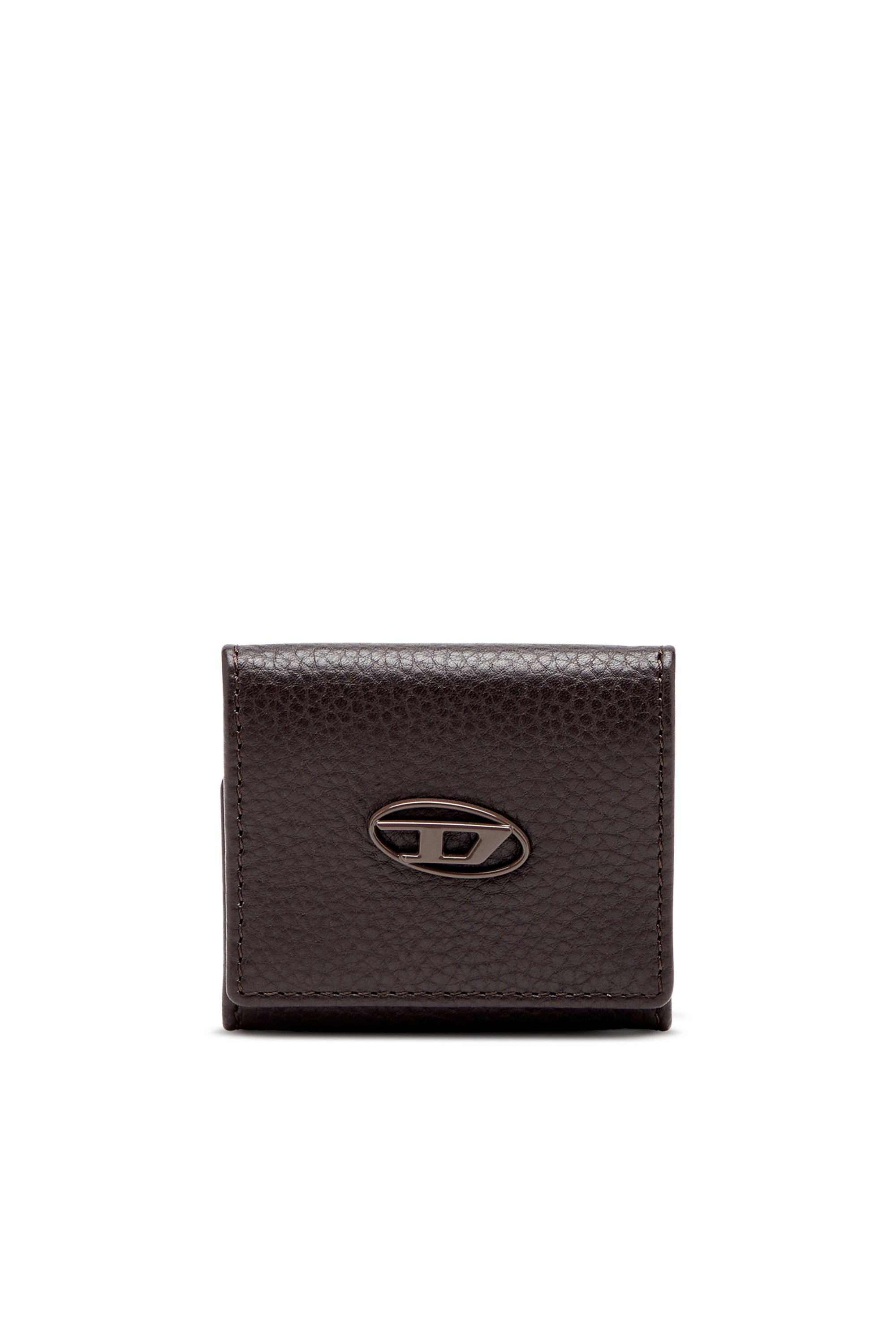 Diesel - HISSU EVO COIN CASE, Herren Coin purse in grainy leather in Dunkelbraun - 1