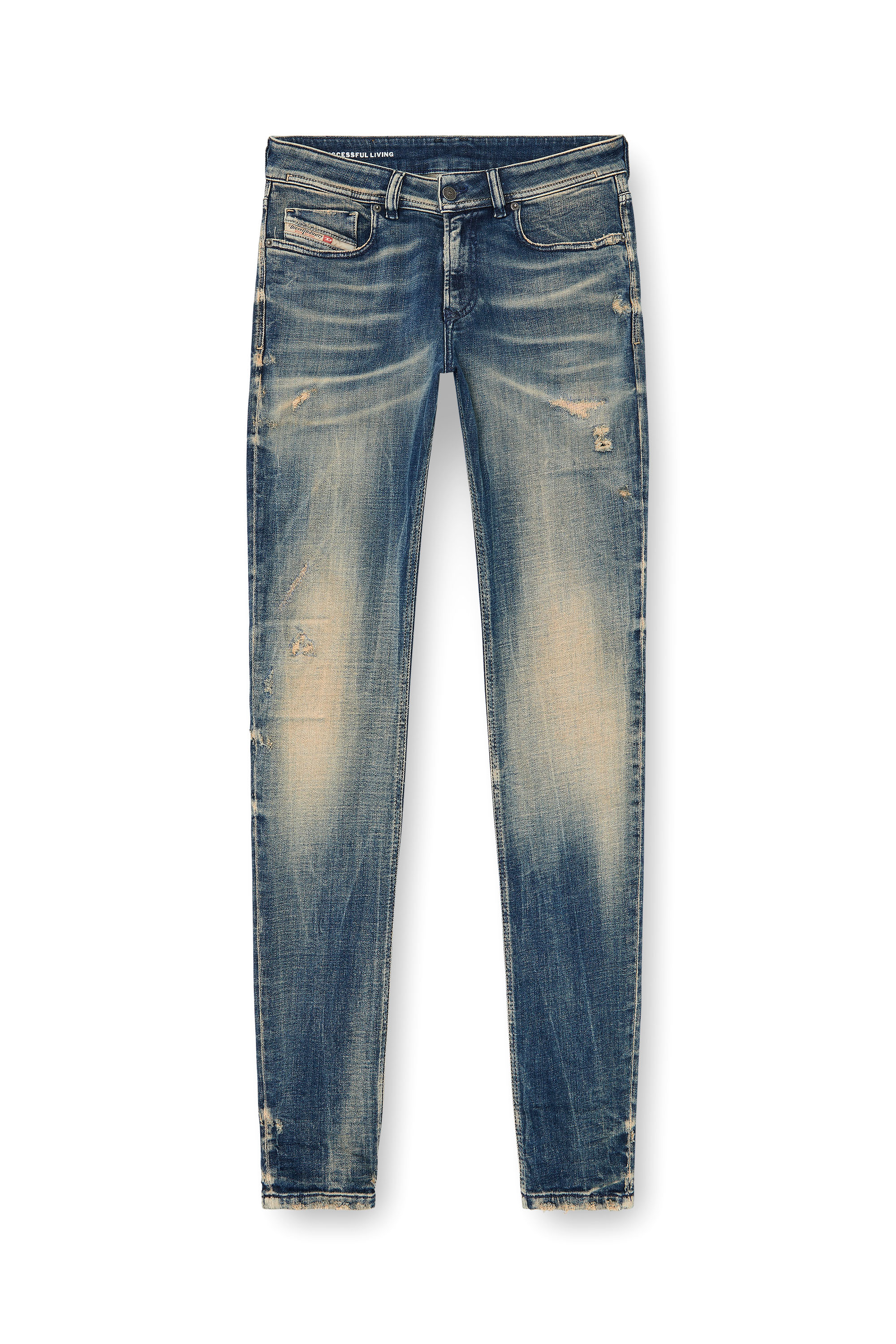 Diesel - Herren Skinny Jeans 1979 Sleenker 09P68, Dunkelblau - 3