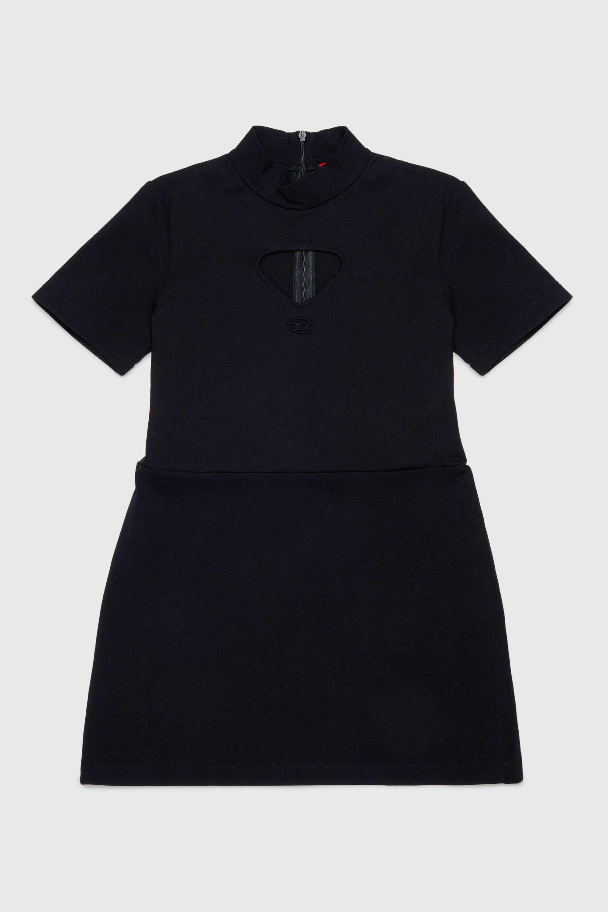 Diesel - DMILX, Damen Cut-out-Kleid aus stretchigem Material in Schwarz - 1