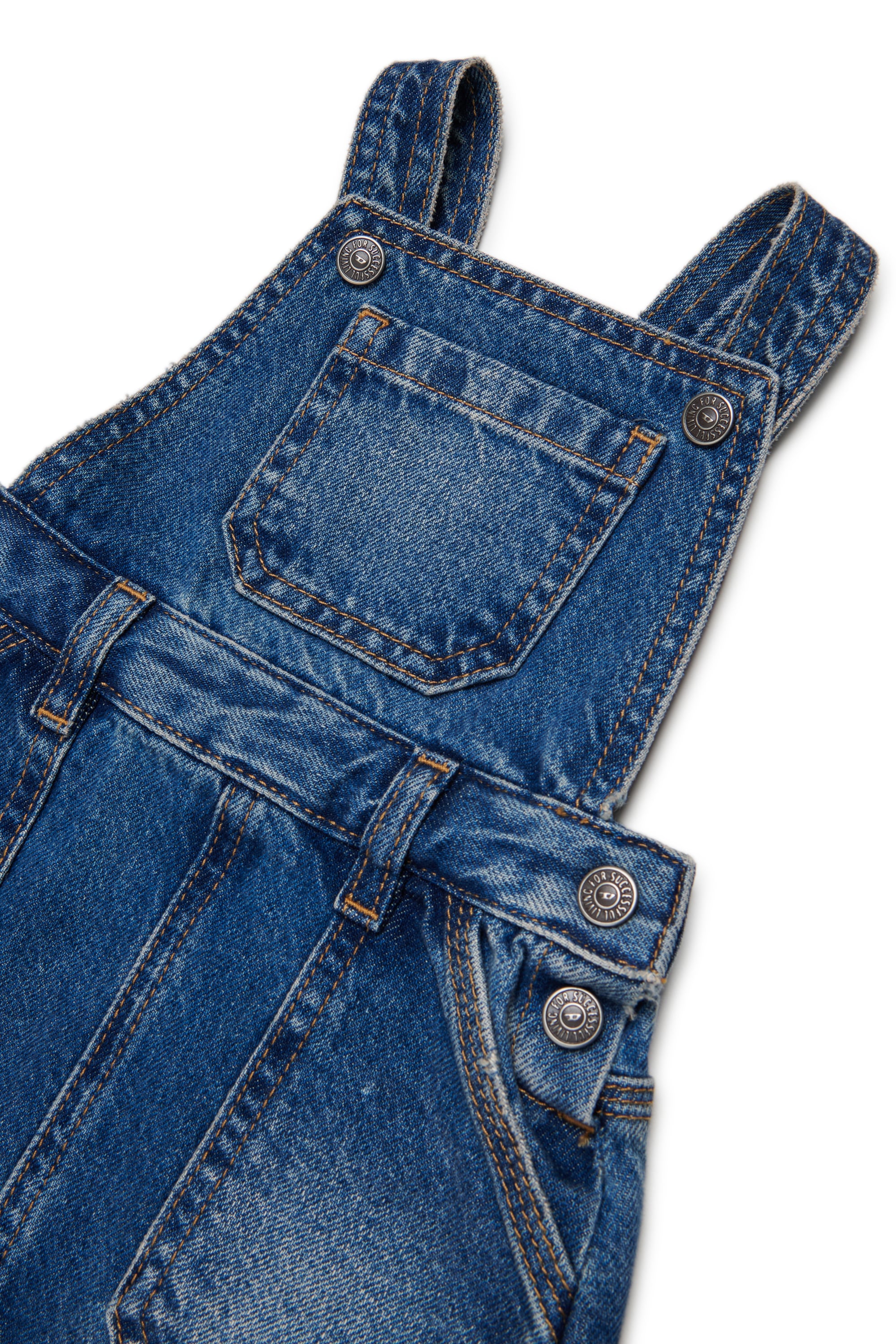 Diesel - JUMIB, Damen Denim-Latzkleid in Mittelblau - 3