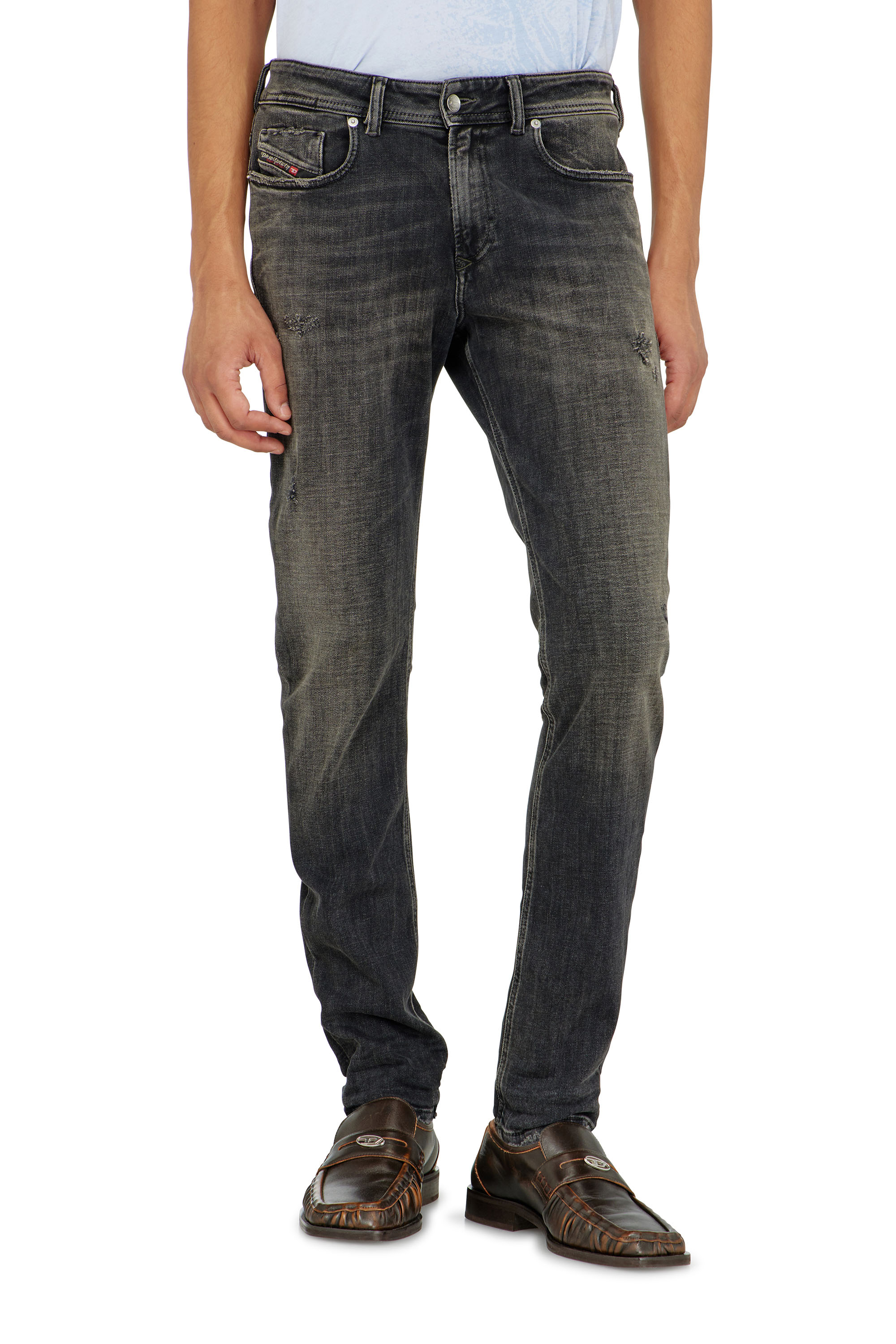 Diesel - Herren Skinny Jeans 1979 Sleenker 09P77, Schwarz/Dunkelgrau - 4