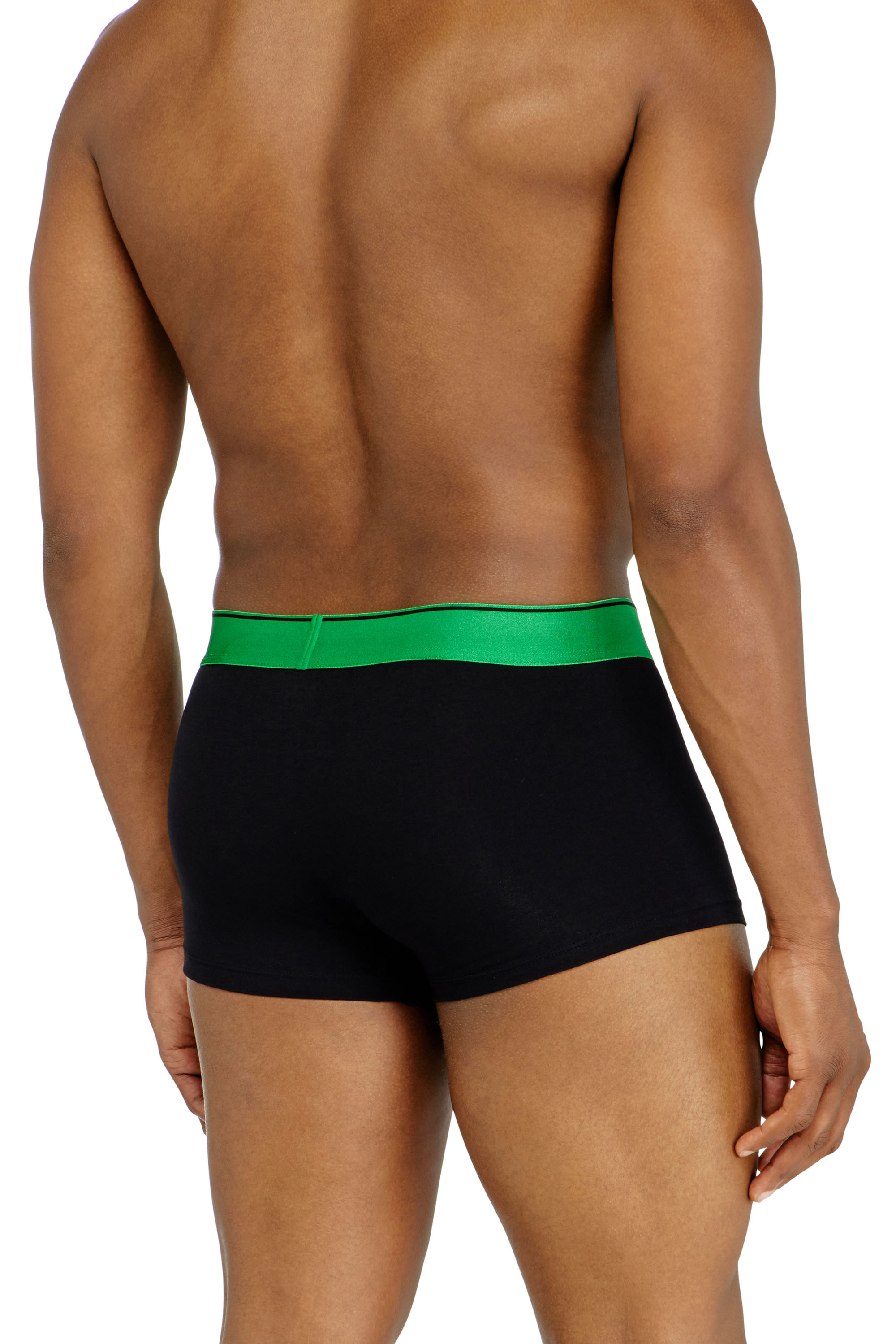 Diesel - DAMIEN-GFT-3PACK, Herren 3er-Pack Boxershorts mit Metallic-Bund in Schwarz - 4