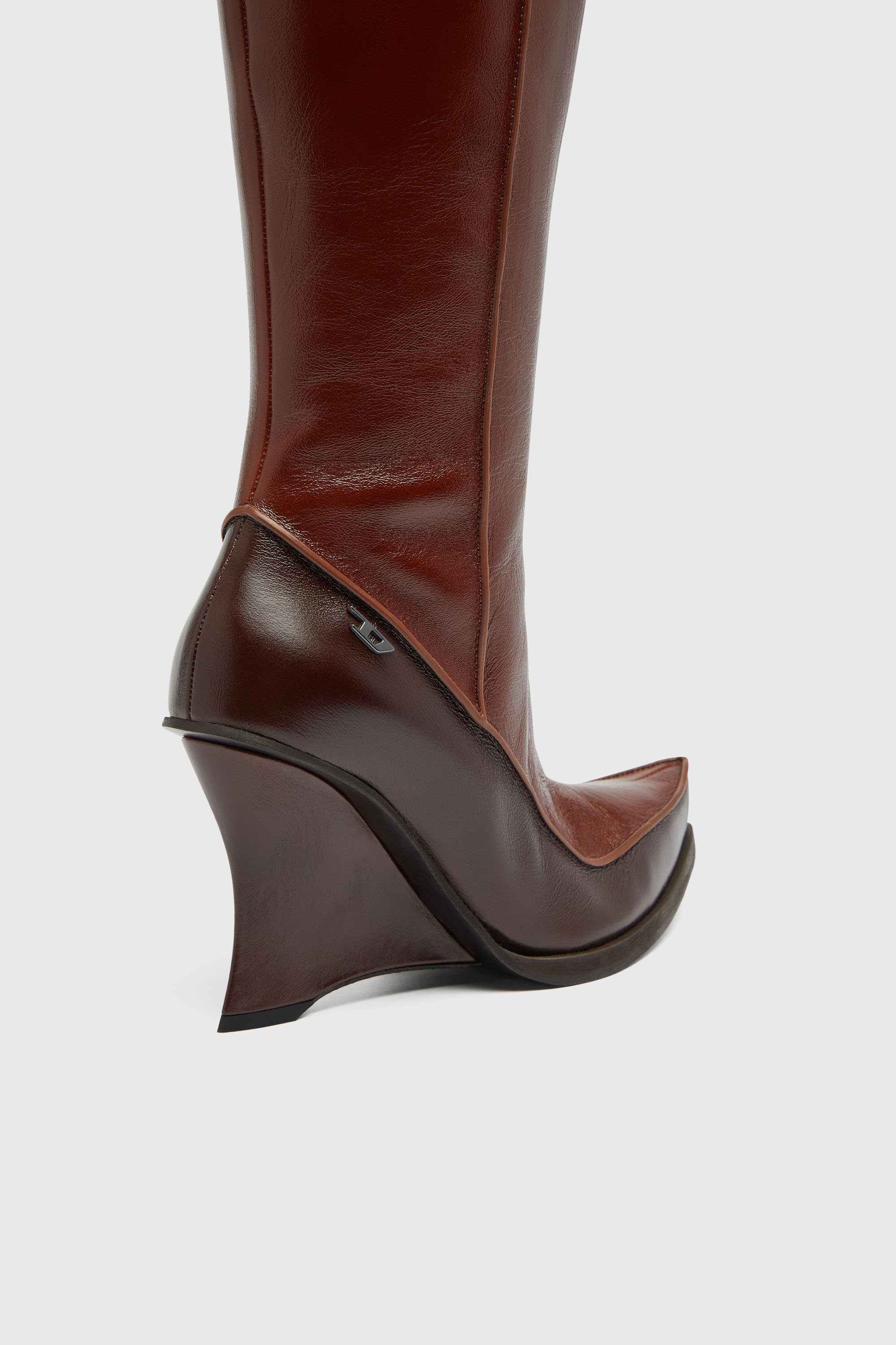 Diesel - D-LUCETTE-90-KB W, Damen D-Lucette-Kniehohe Stiefel aus Leder in null - 4