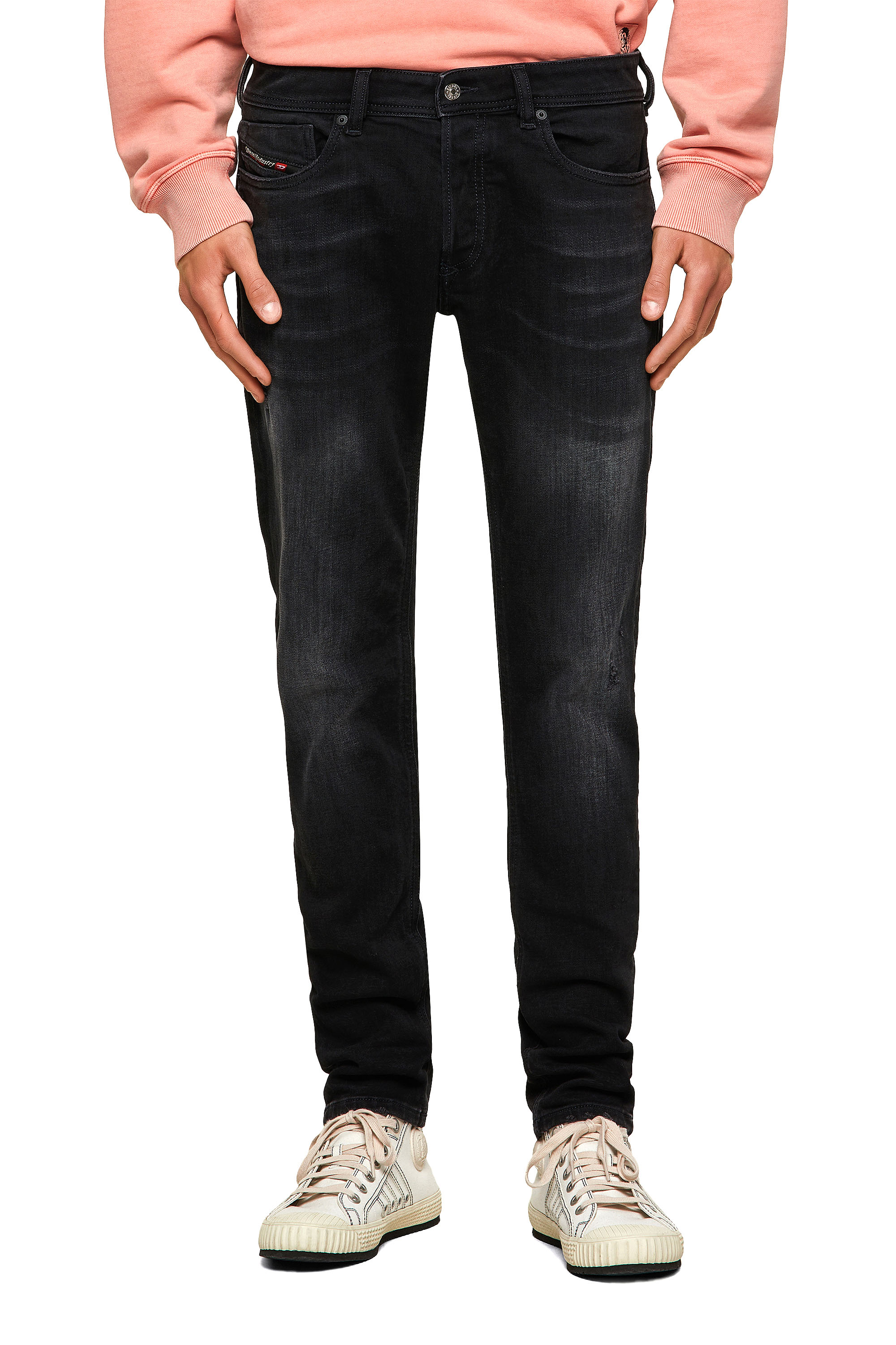 Sleenker 0092B, Schwarz/Dunkelgrau - Jeans