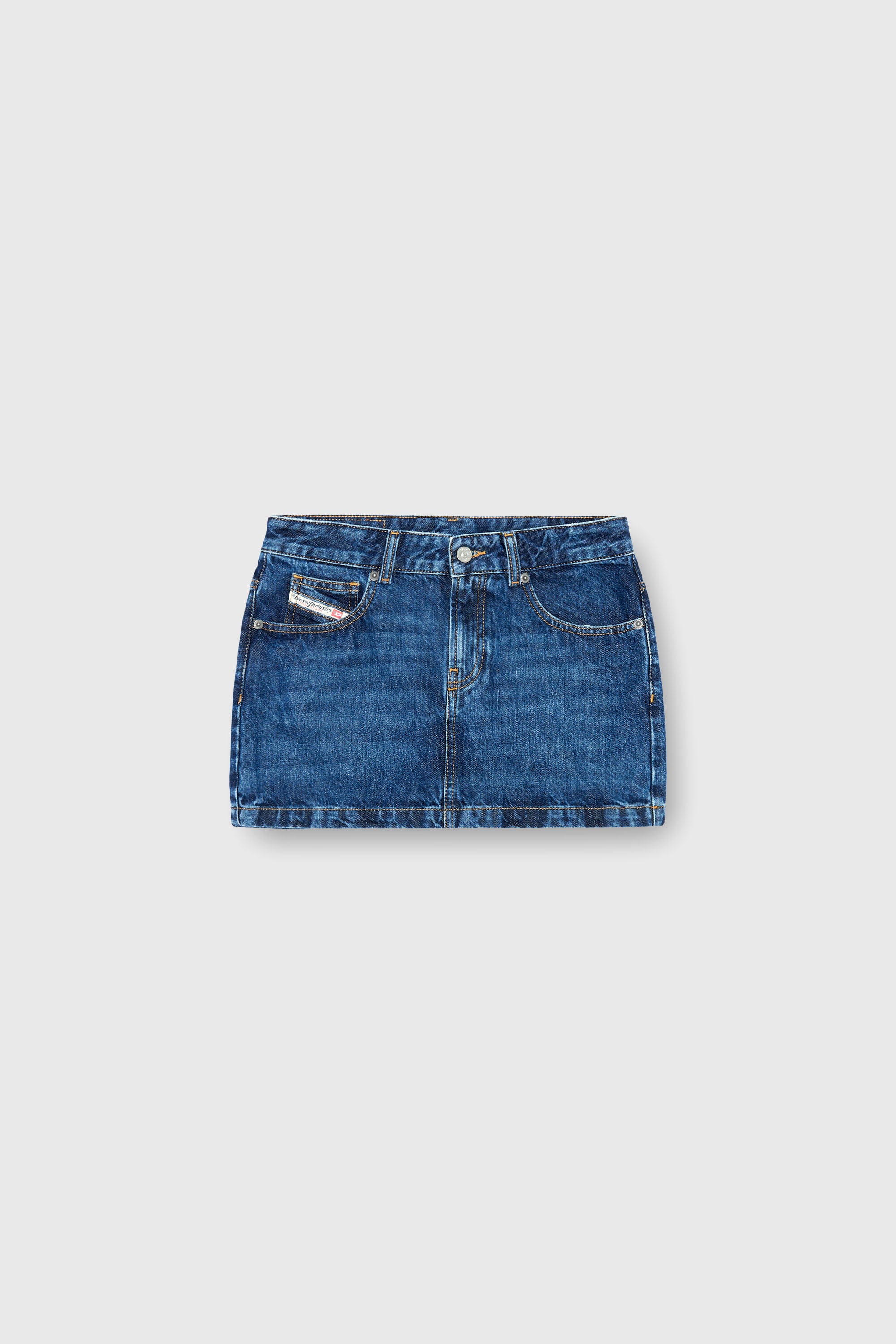 Diesel - DE-RON, Damen Minirock aus Denim in Dunkelblau - 2