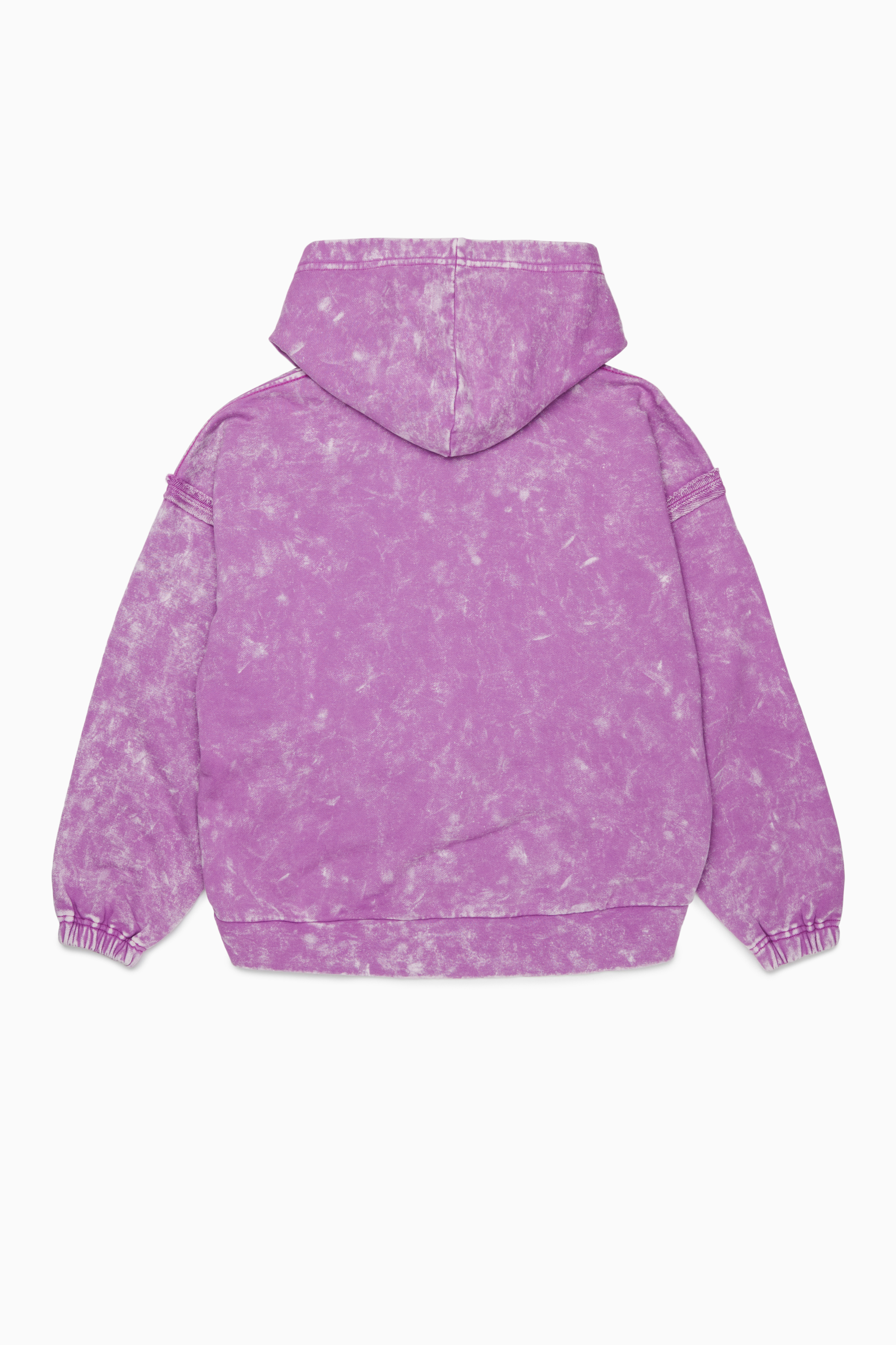 Diesel - SLOXY, Damen Kapuzenpullover mit Tie-dye-Effekt und Rainbow-Logo in Violett - 2