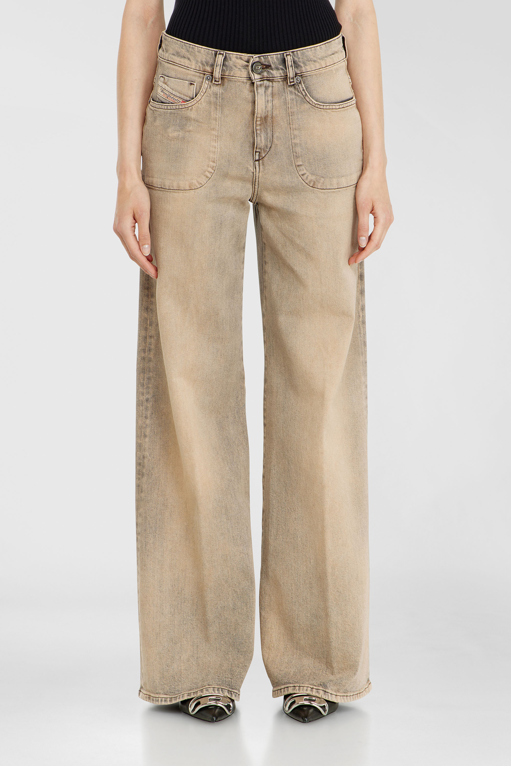 Diesel - Damen Flare Jeans 1978 D-Akemi 09P53, Beige - 4