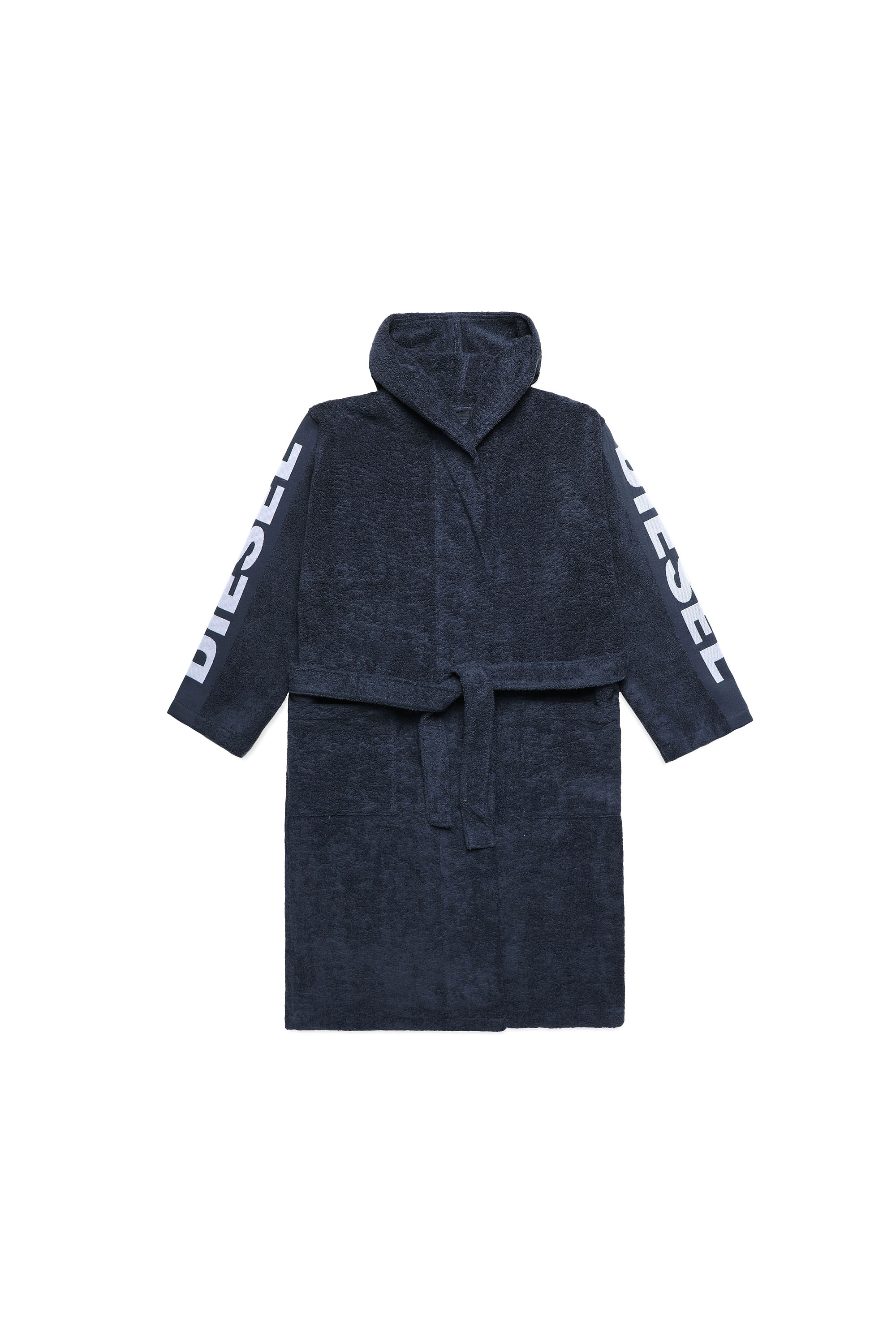 Diesel - ACC  SPORT LOGO CAP XXL, Unisex Bademantel mit Kapuze SPORT LOGO, XXL in Blau - 2