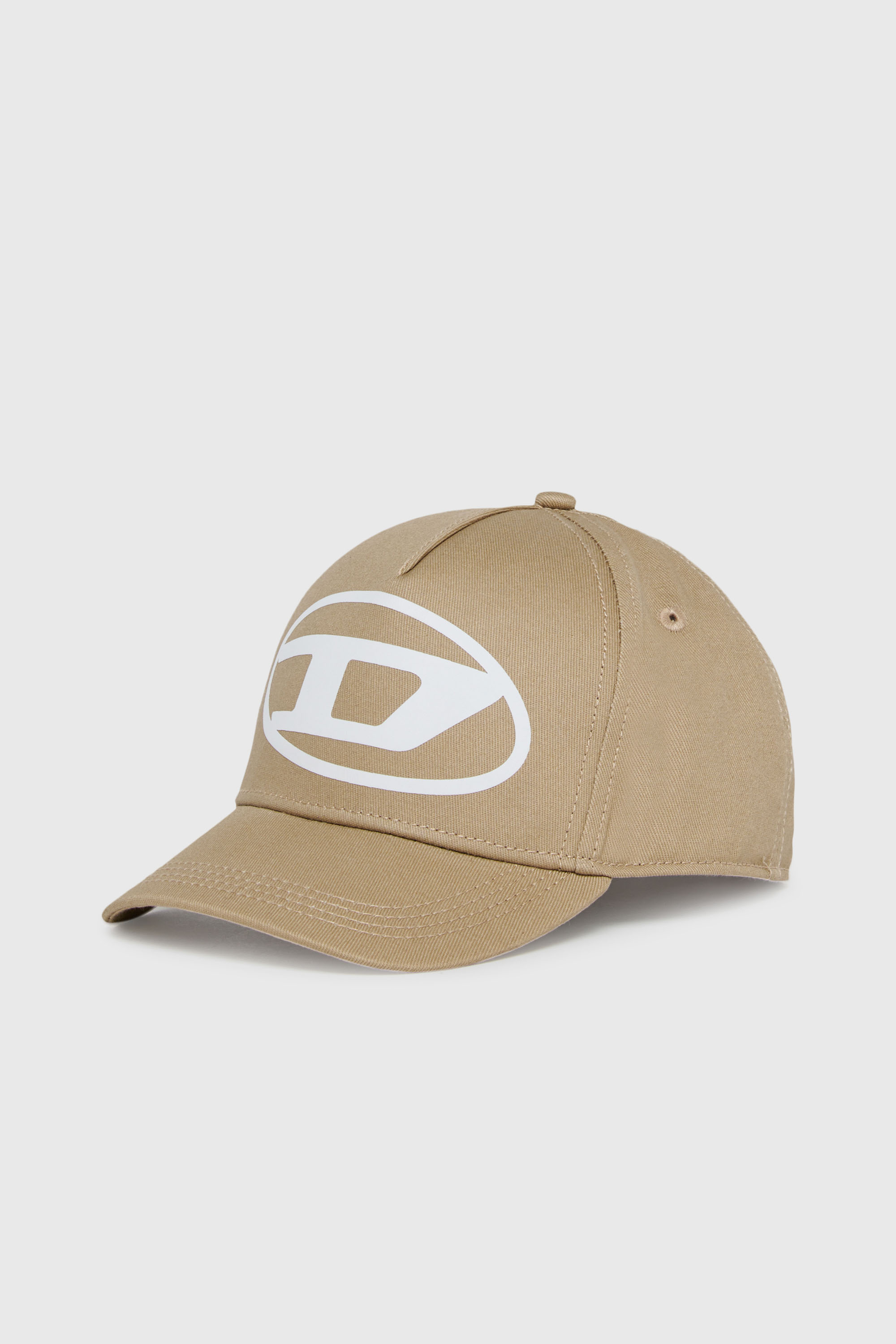 Diesel - FLIMO, Herren Baseballcap mit Oval D Logo-Print in Braun - 1