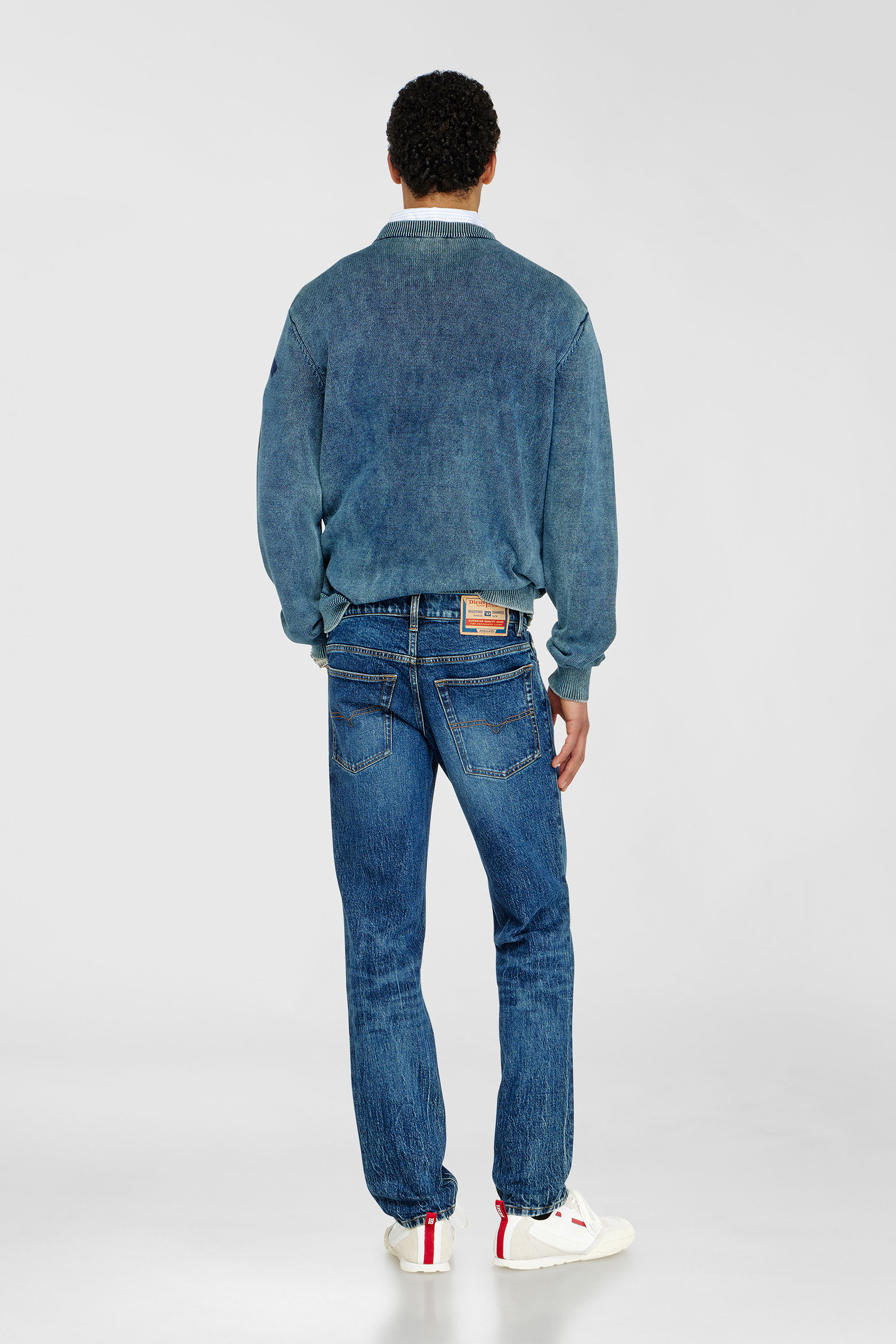Diesel - Man's Regular Jeans 2023 D-Finitive 0KBBQ, Dark Blue - 3