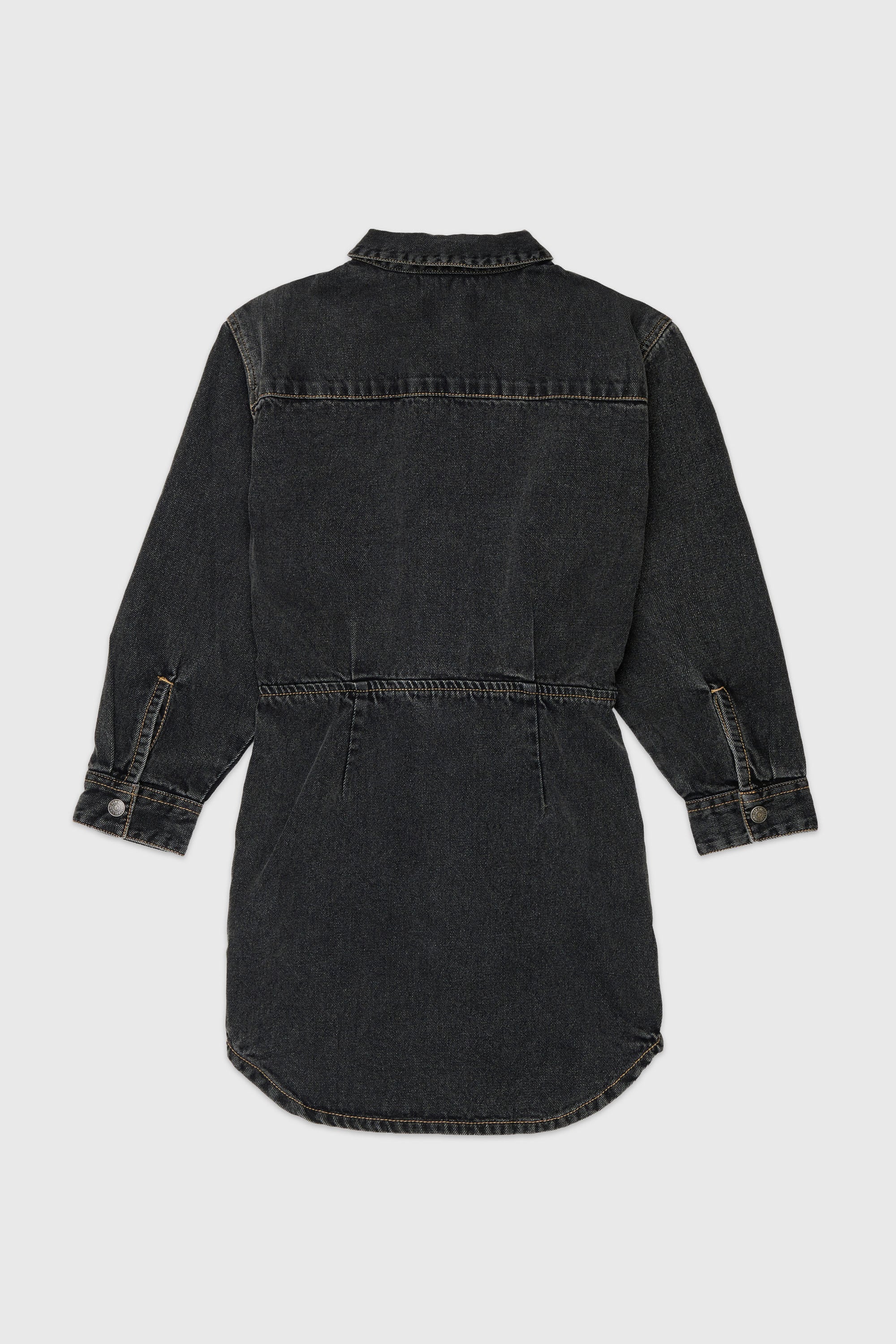 Diesel - DESUSY, Damen Jeanskleid aus Denim mit Tailleng&uuml;rtel in Schwarz/Dunkelgrau - 2