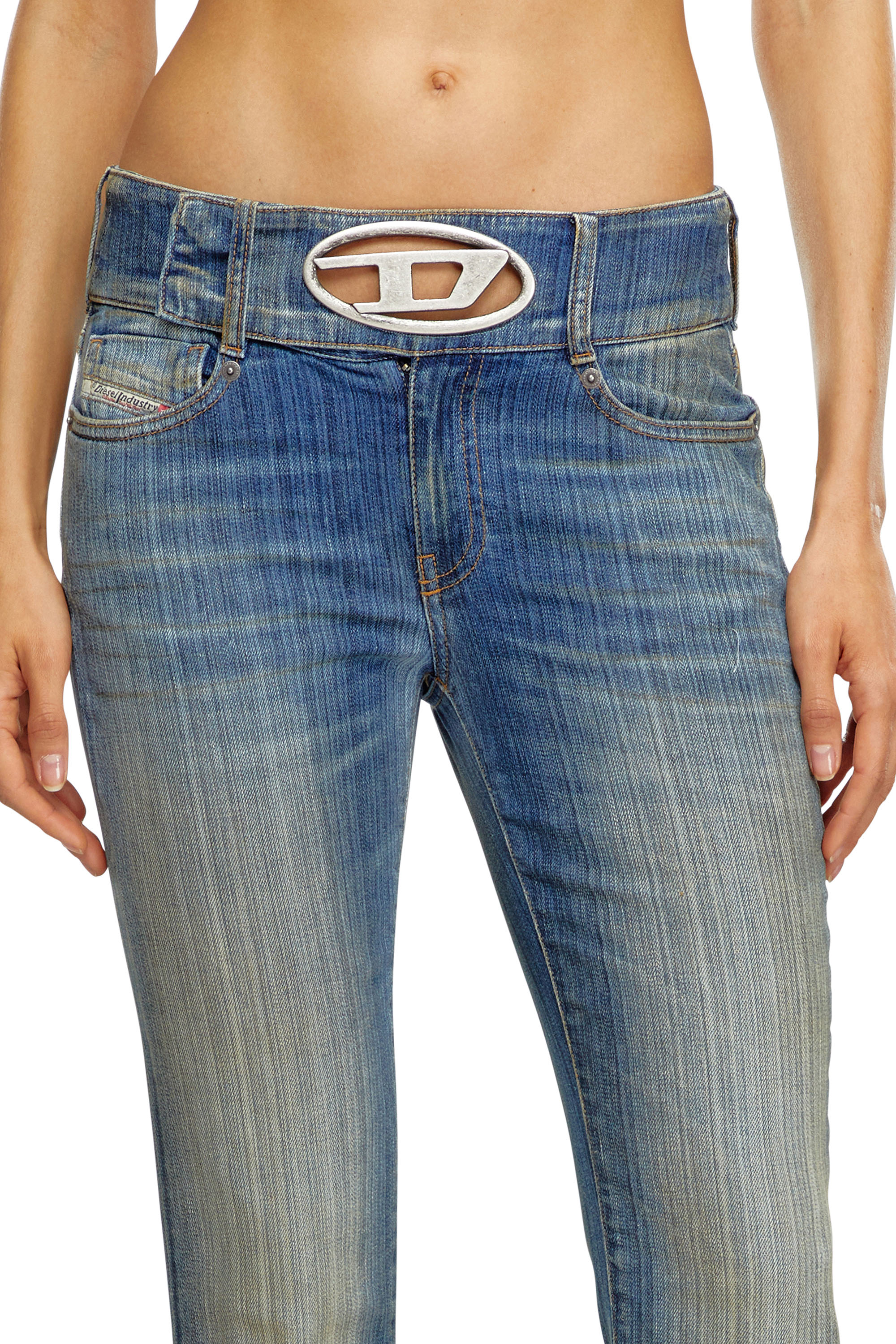 Diesel - Woman Bootcut and Flare Jeans D-Propol 0CBCX, Medium blue - Image 5