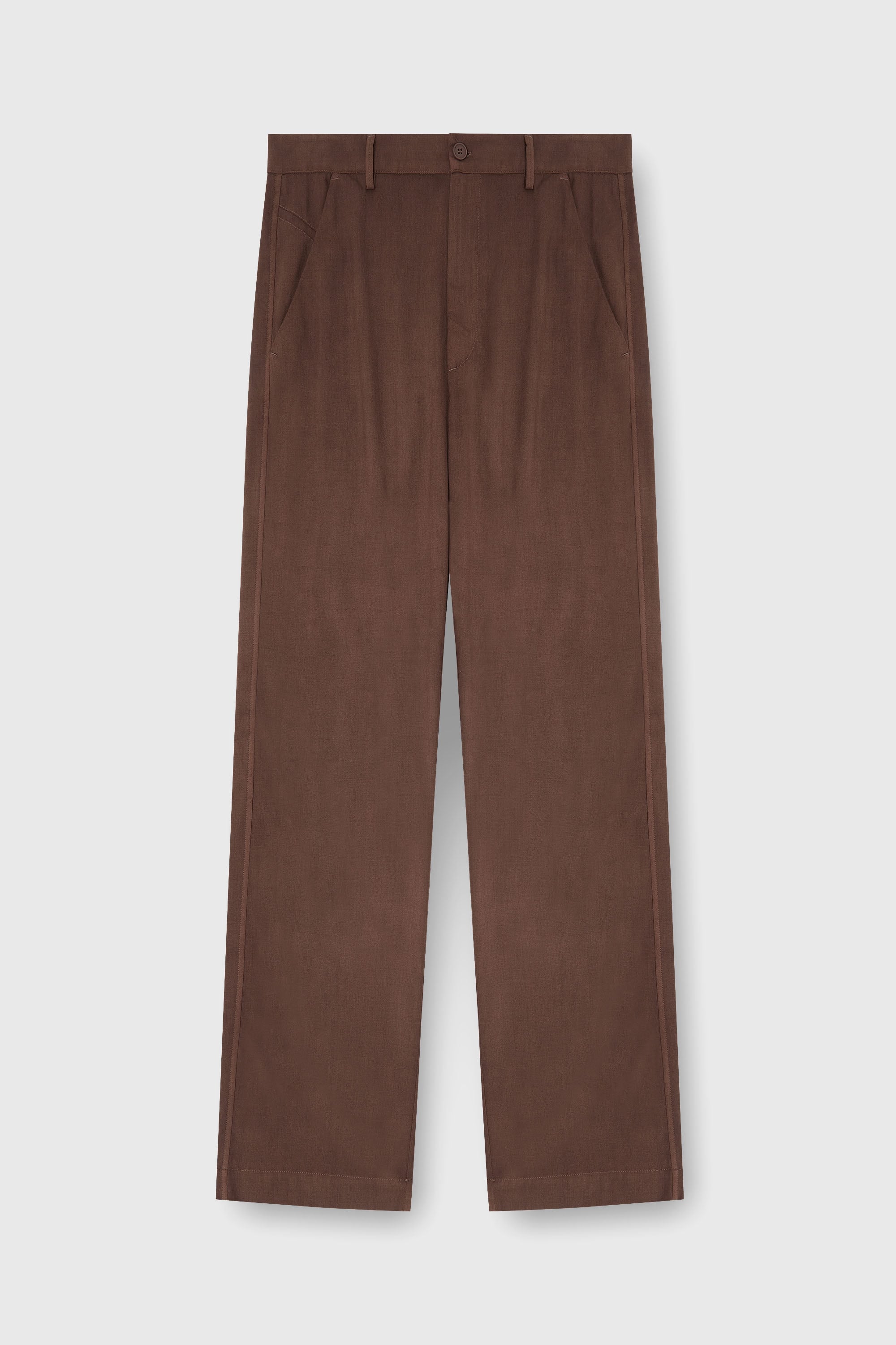 Diesel - P-HANT-CHINO-AECB, Herren Chinohose aus leichter stretch-wolle in Braun - 2
