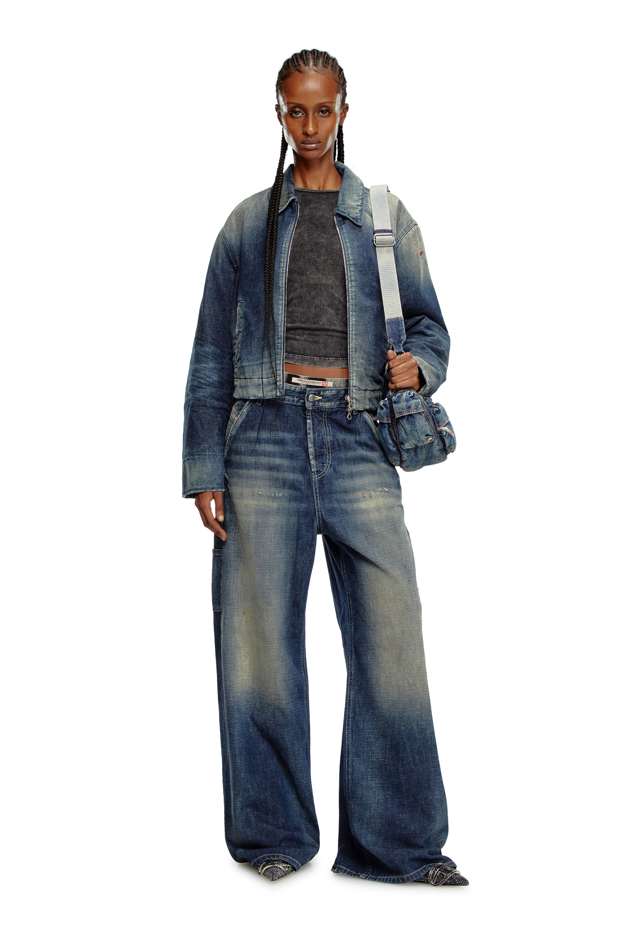 Diesel - Damen Straight Jeans 1996 D-Sire 09J91, Dunkelblau - 2