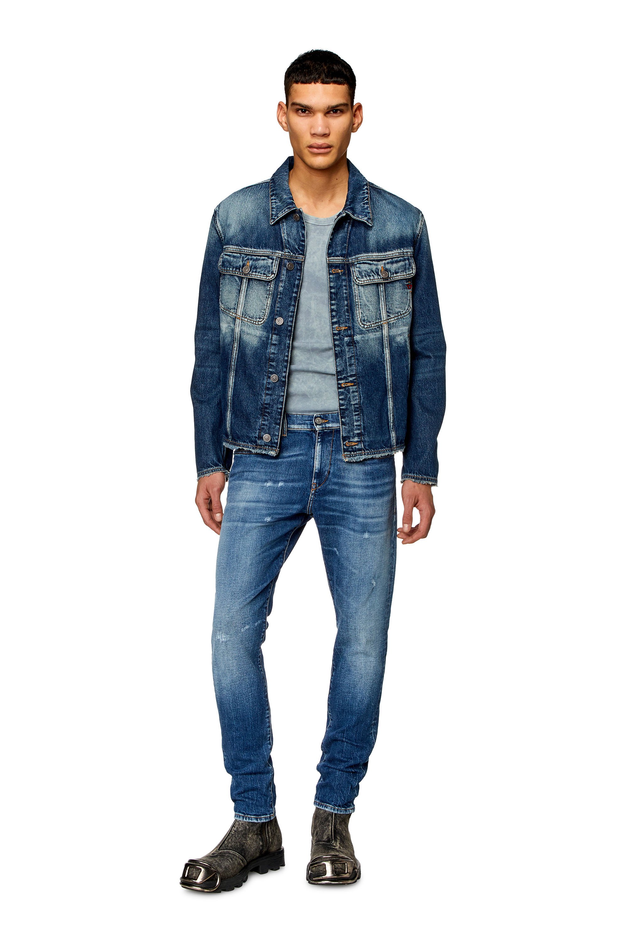 Diesel - Slim Jeans 2019 D-Strukt 007T3, Mittelblau - Image 2