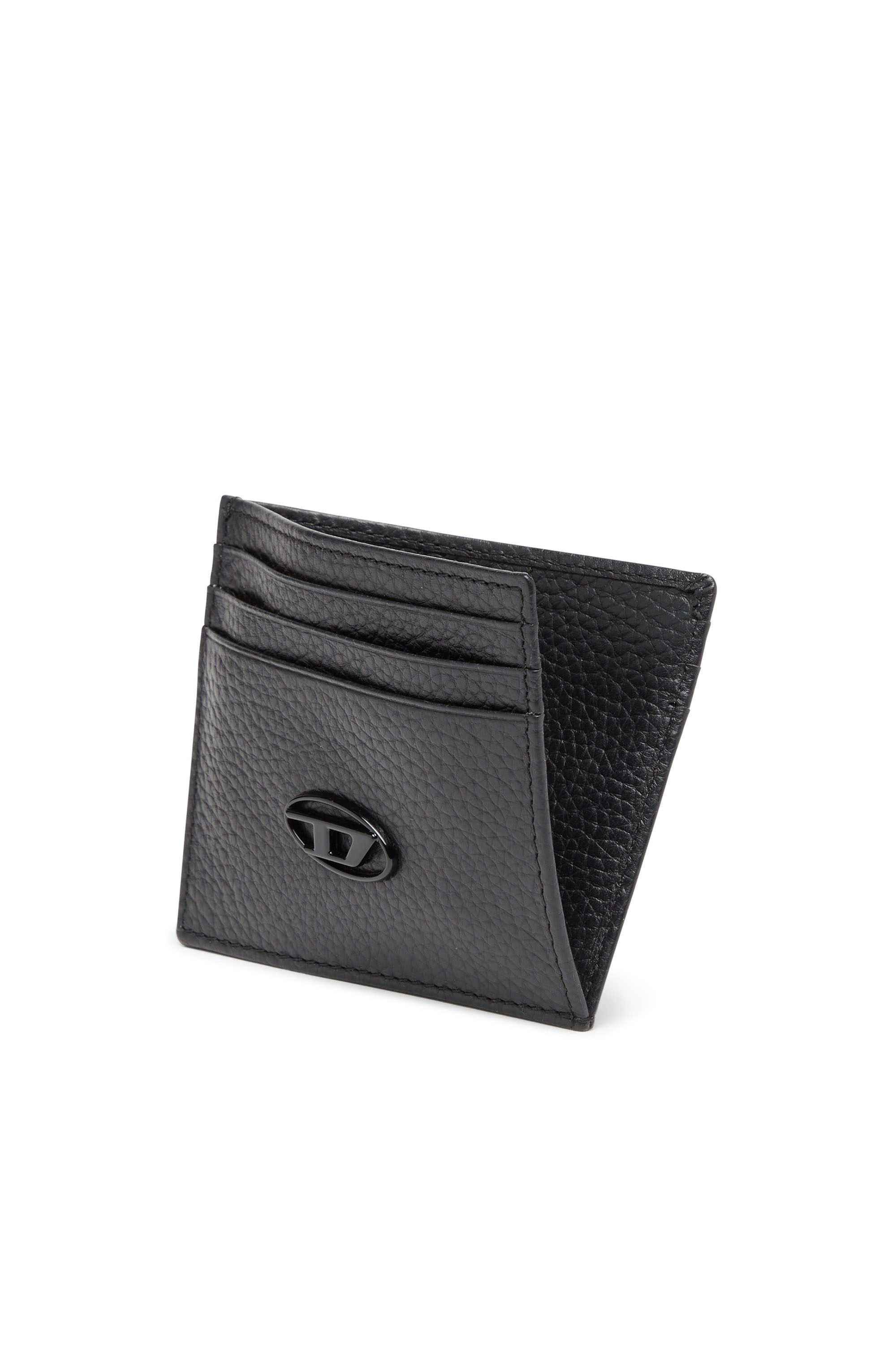 Diesel - CARD CASE, Herren Kartenetui aus genarbtem Leder in Schwarz - 3