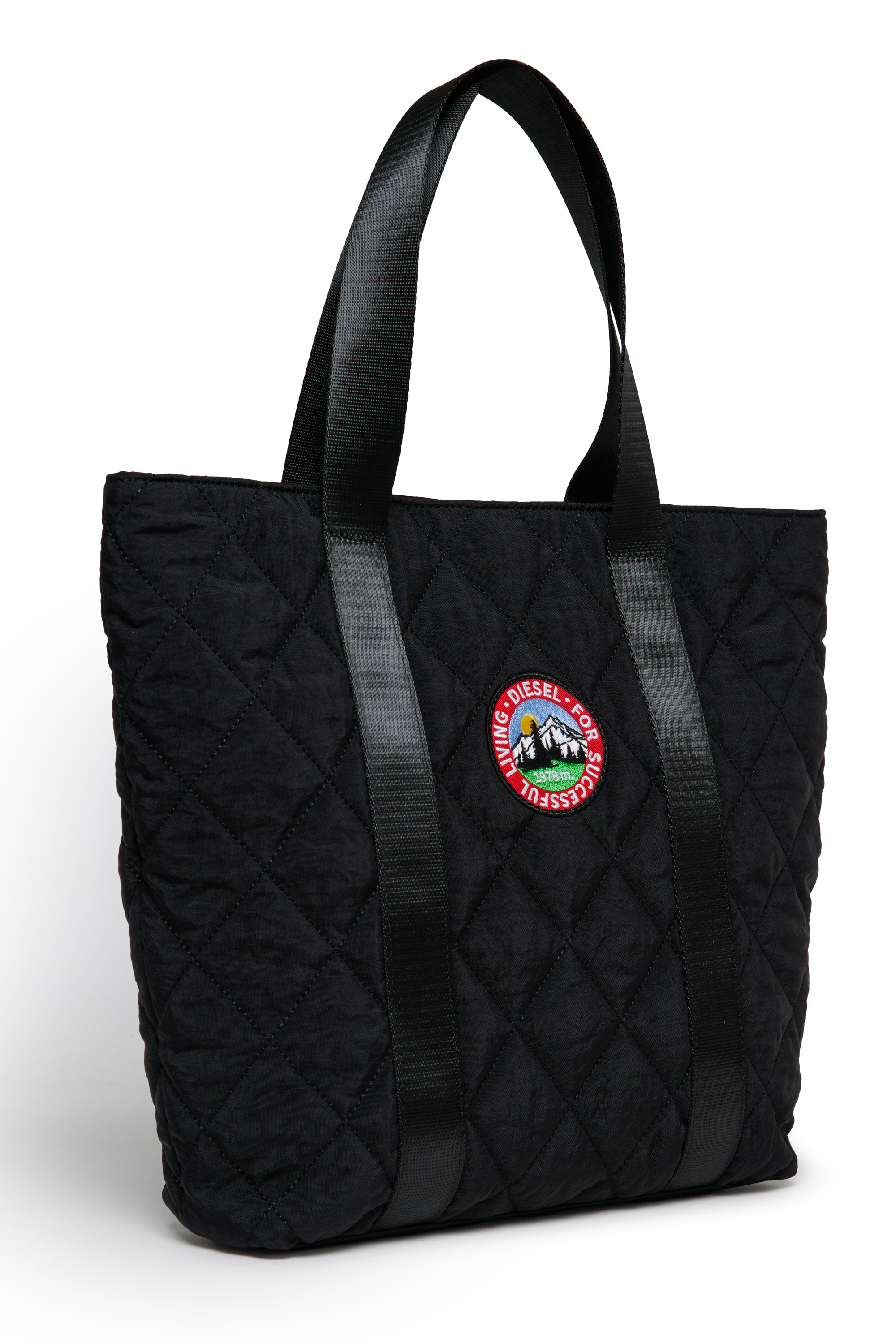 Diesel - WMONTY, Damen WMONTY - Tote bag aus gestepptem Nylon in Schwarz - 3