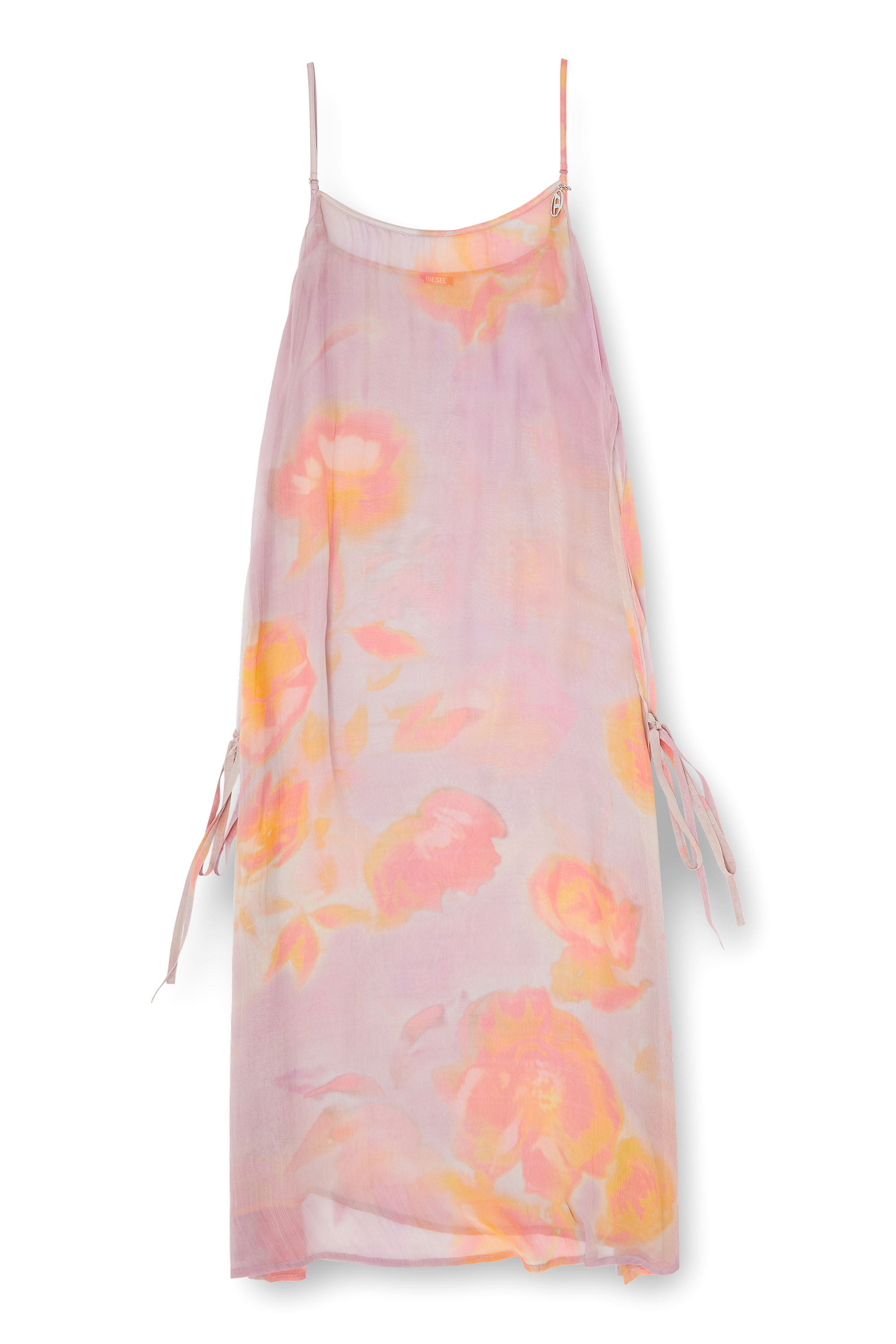 Diesel - VANYA-UTLT, Damen Strandkleid aus Chiffon mit Blumenmuster in null - 3