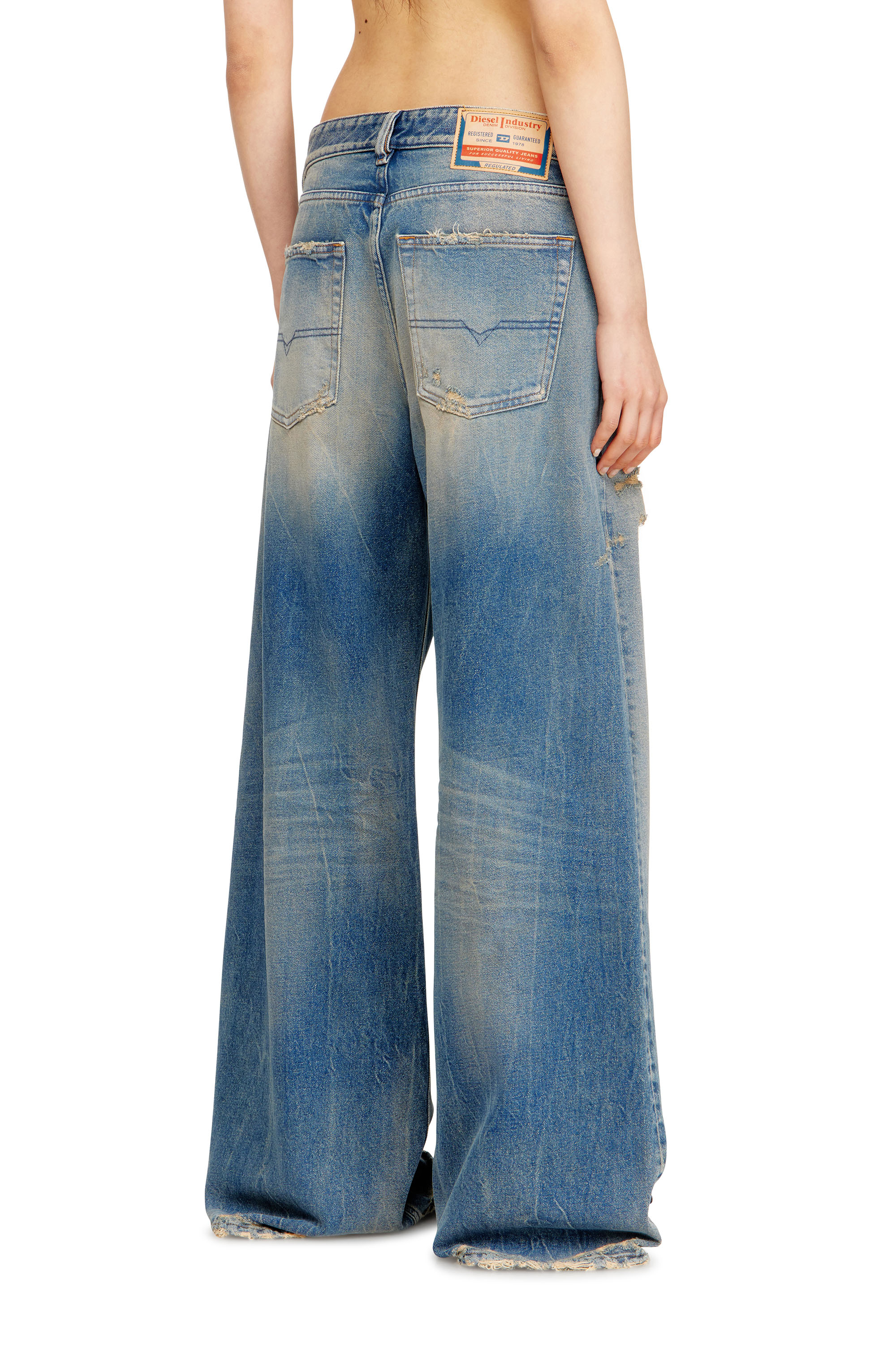 Diesel - Unisex Relaxed Jeans 1996 D-Sire 09N29, Mittelblau - 3