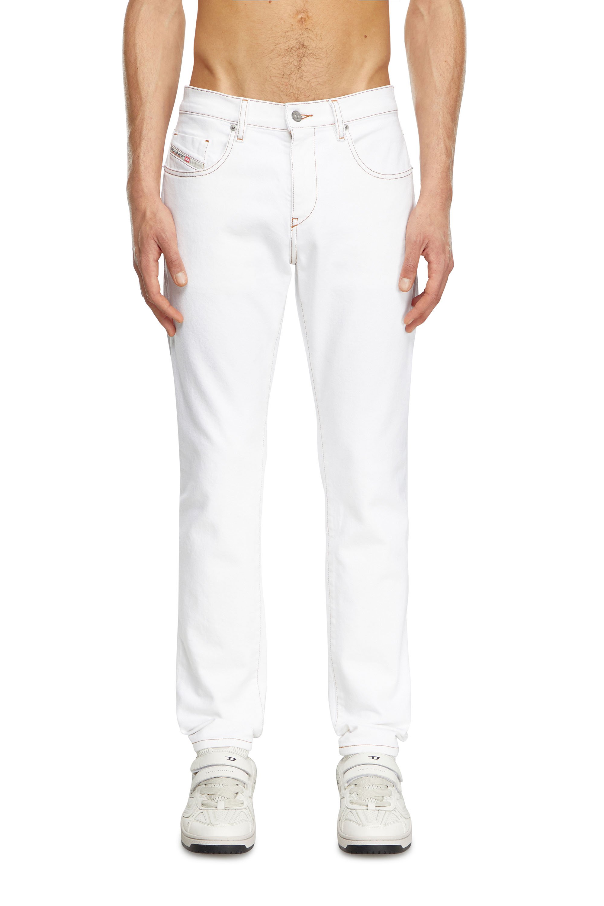Diesel - Herren Slim Jeans 2019 D-Strukt 09K05, Weiß - Image 1