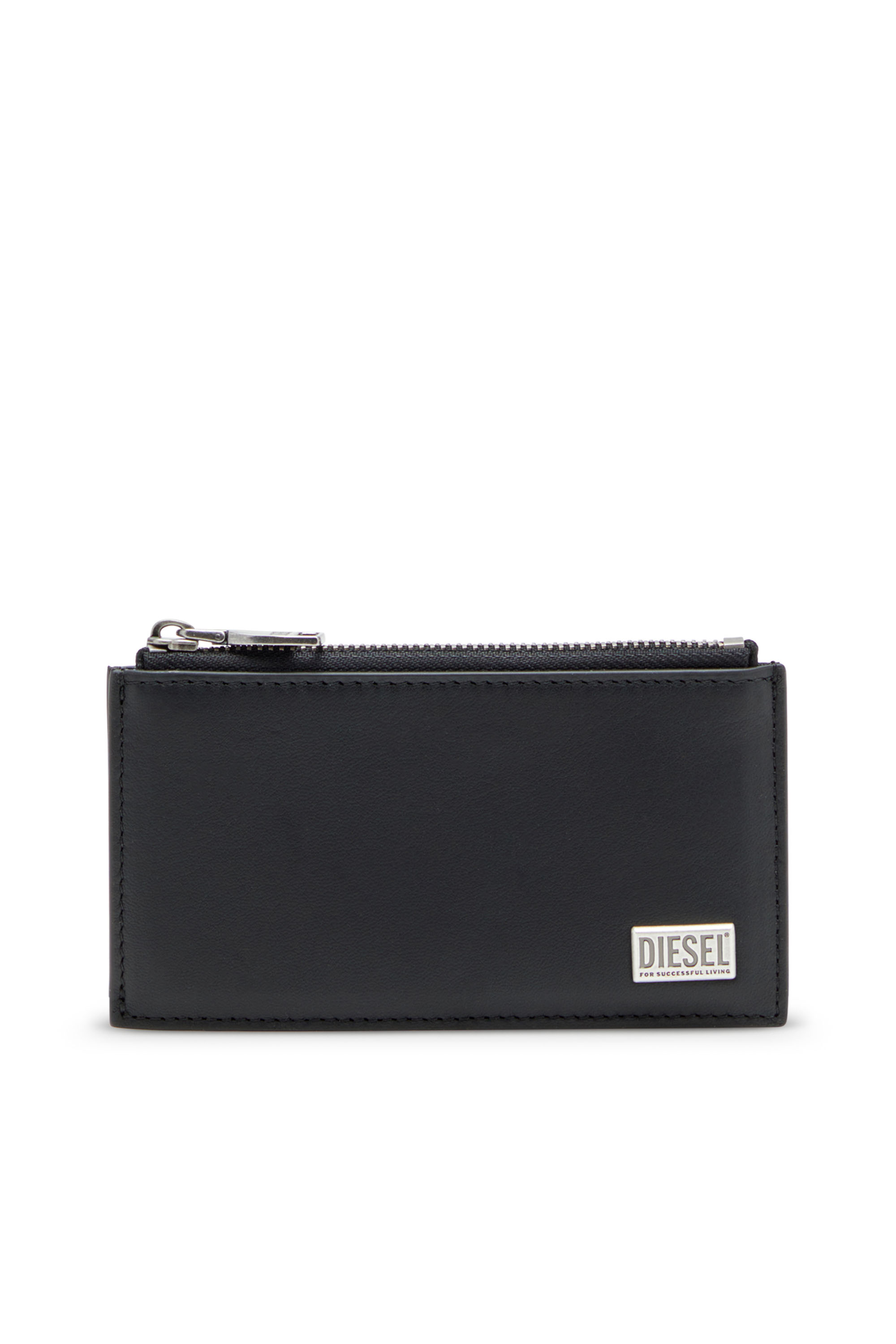 Diesel - BISCOTTO CARD HOLDER III, Herren Faltkartenetui aus semi-glänzendem Leder in null - 1