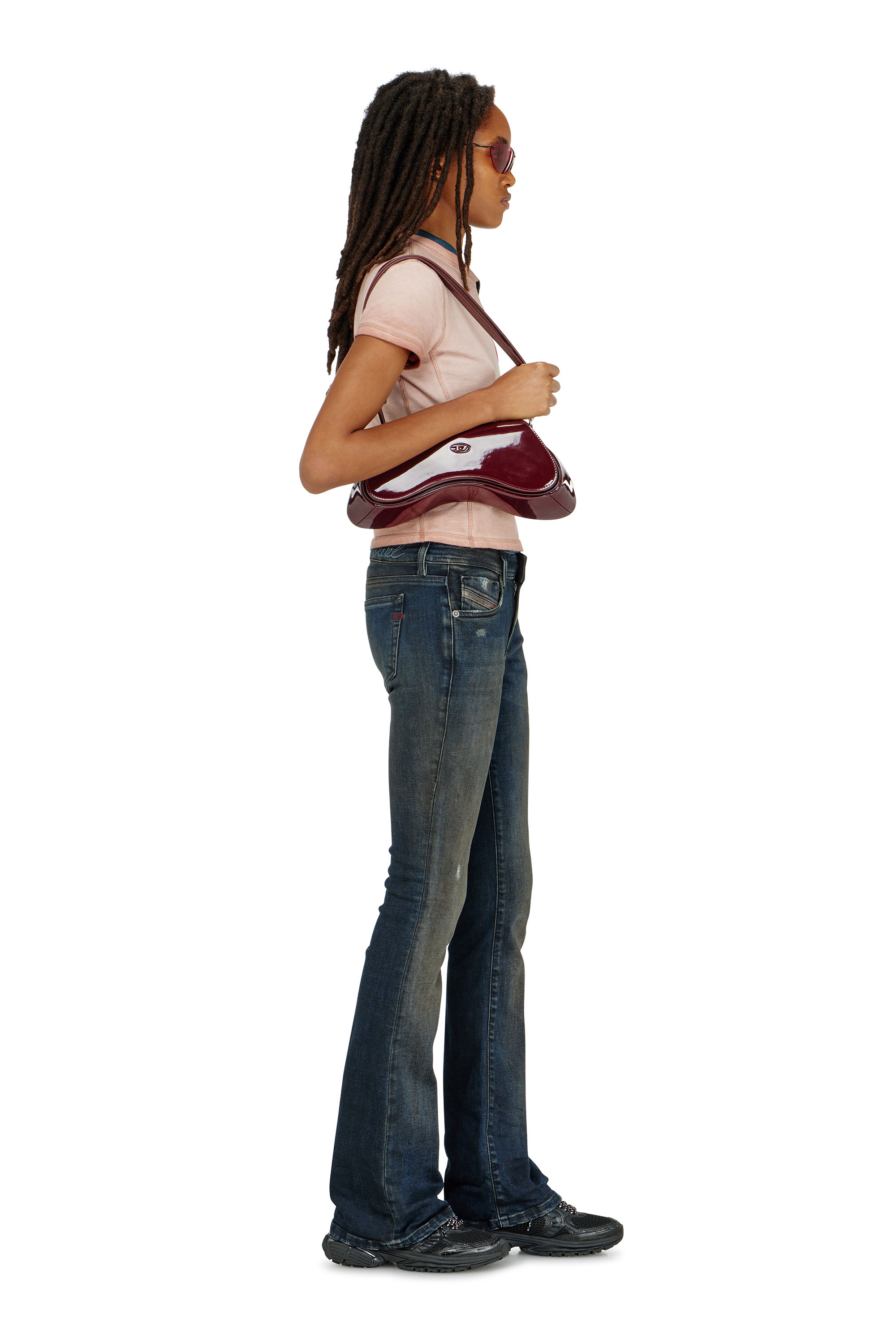 Diesel - Damen Bootcut Jeans 1969 D-Ebbey 09P69, Dunkelblau - 2