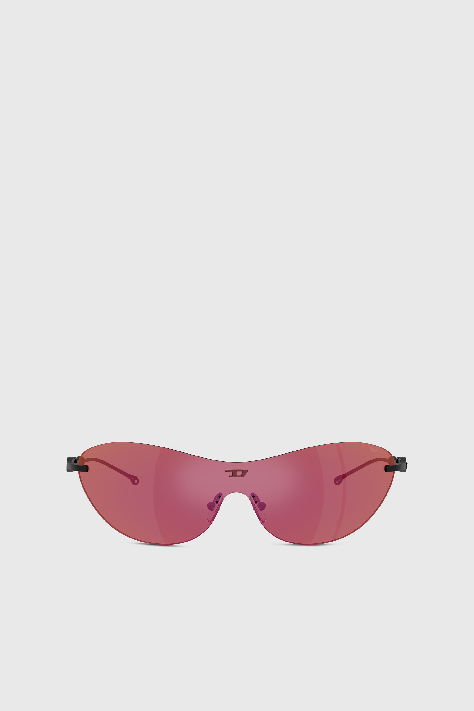 Diesel - 0DL1006 SIZE 35, Unisex Ovale Sonnenbrille in Dunkelviolett - 1