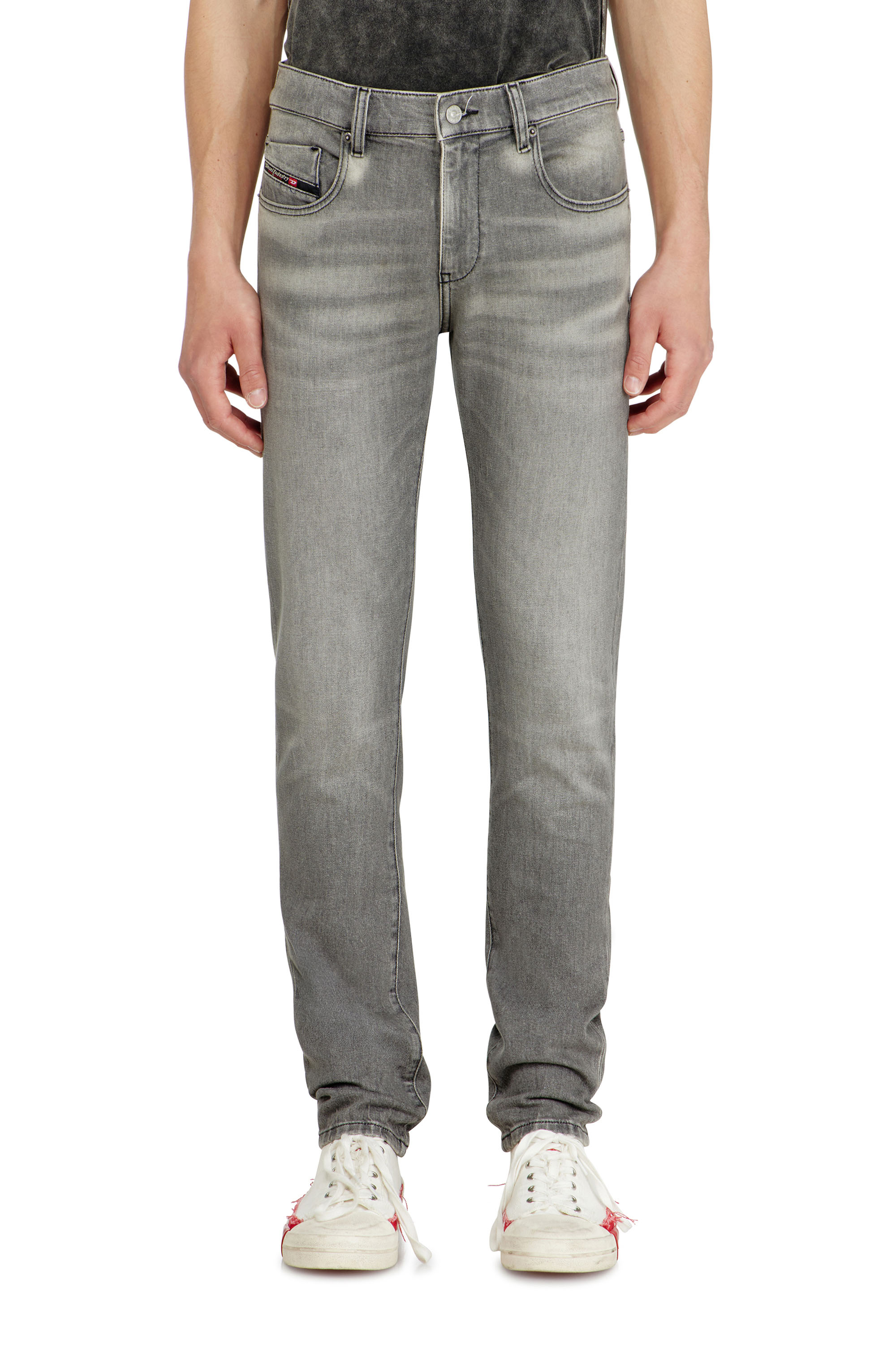 Diesel - Herren Slim Jeans 2019 D-Strukt 0KBBL, Hellgrau - 1