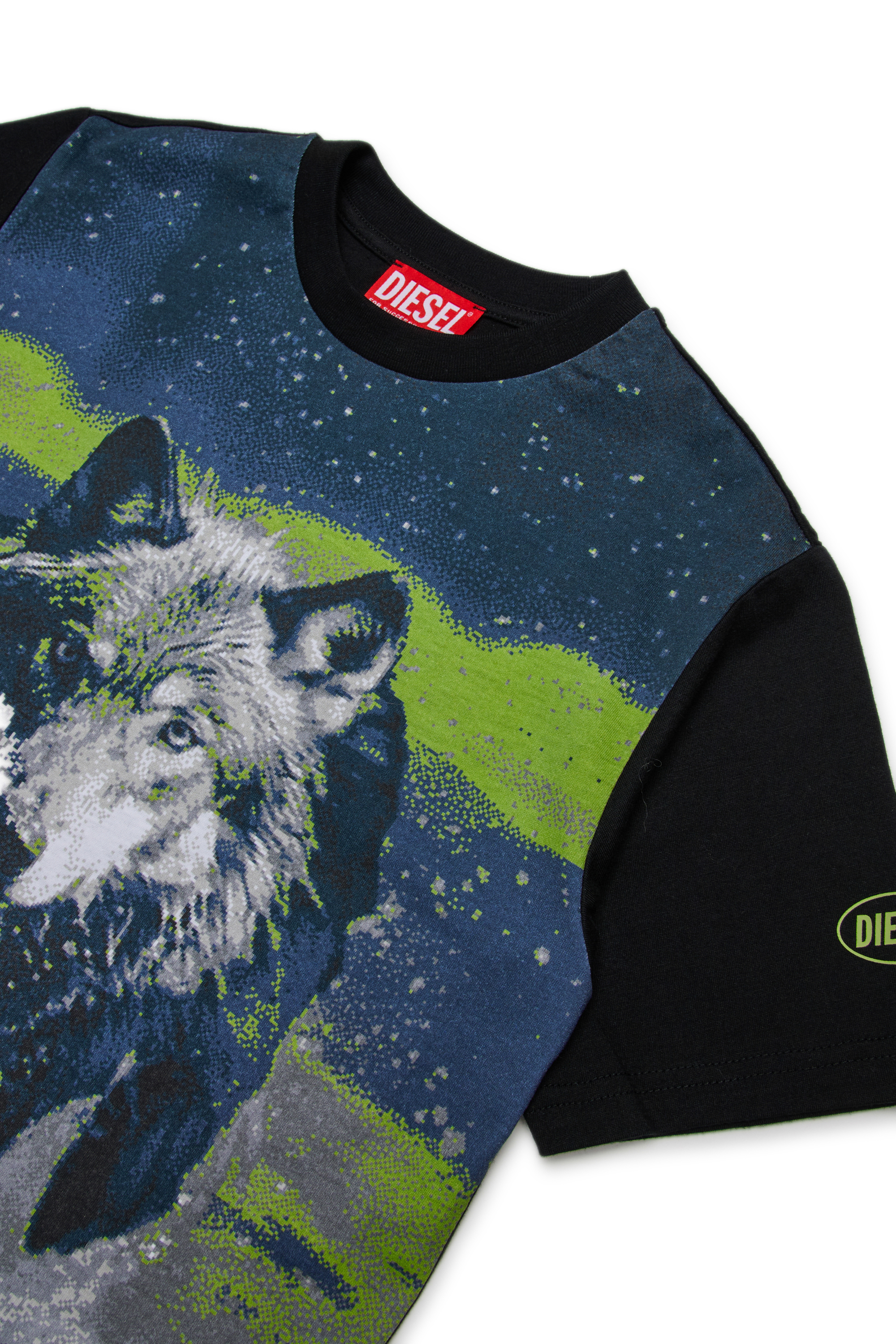 Diesel - TAZIO OVER, Herren Baumwoll-T-Shirt mit Druck in Schwarz - 3