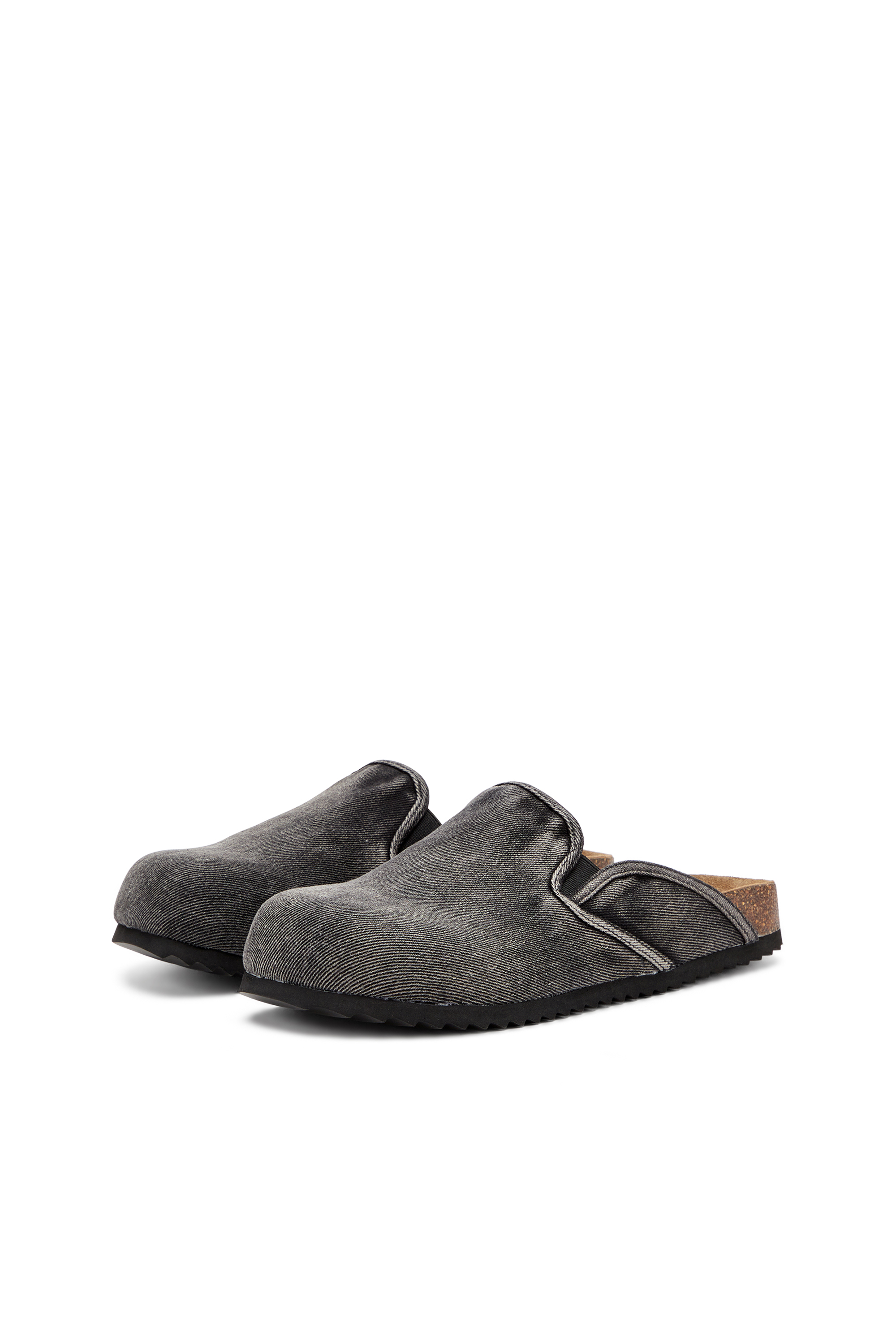 Diesel - D-WOODSTOCK SLIP-ON, Herren Mules aus Denim in Schwarz - 8