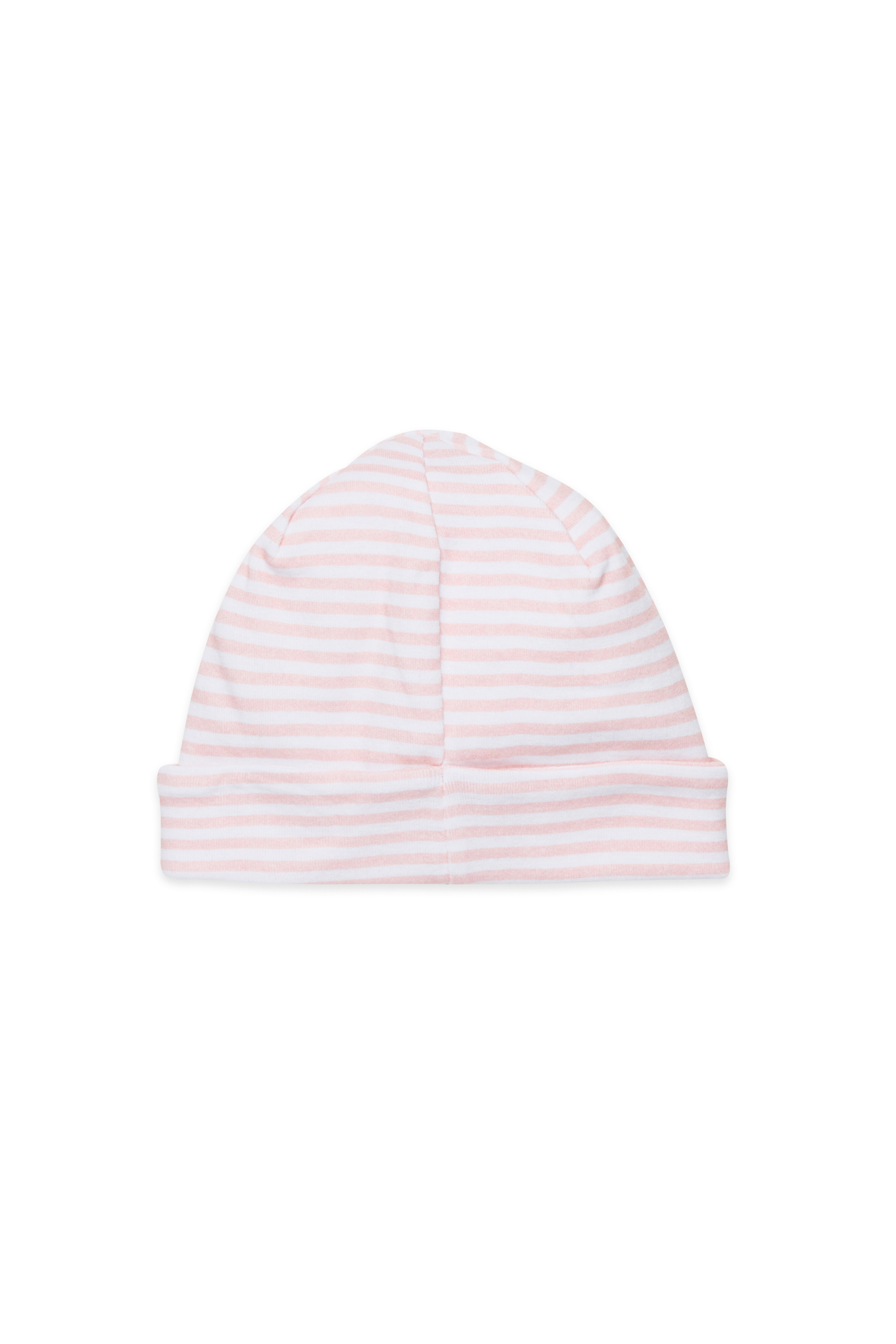 Diesel - FLILLY-NB, Unisex Beanie aus gestreifter Baumwolle in Rosa - 2