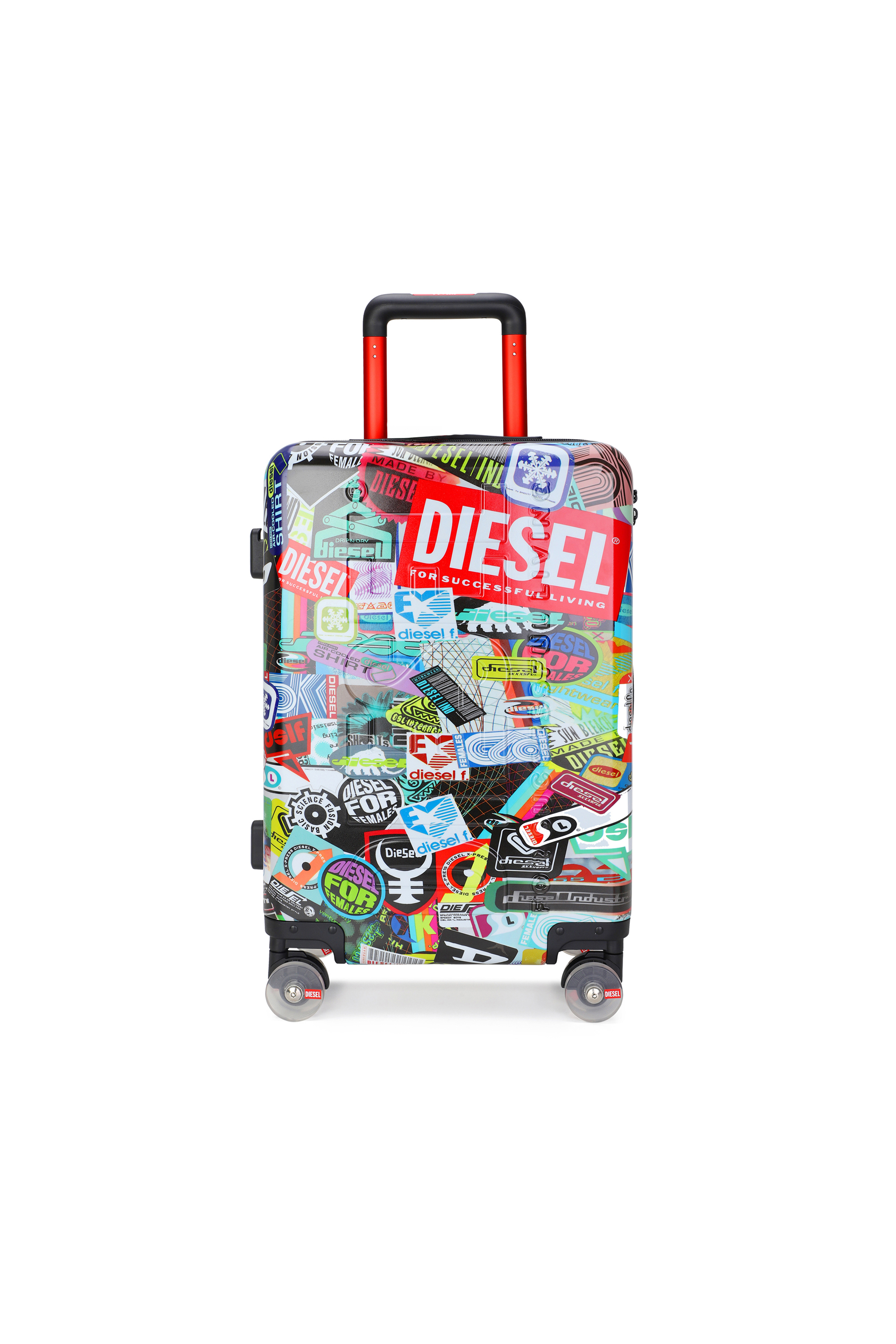 Diesel - DIESEL PC PRINTED TROLLEY-STICKERS- DSL0, Unisex Koffer im Sticker-Stil Gr&ouml;&szlig;e S in Bunt - 2