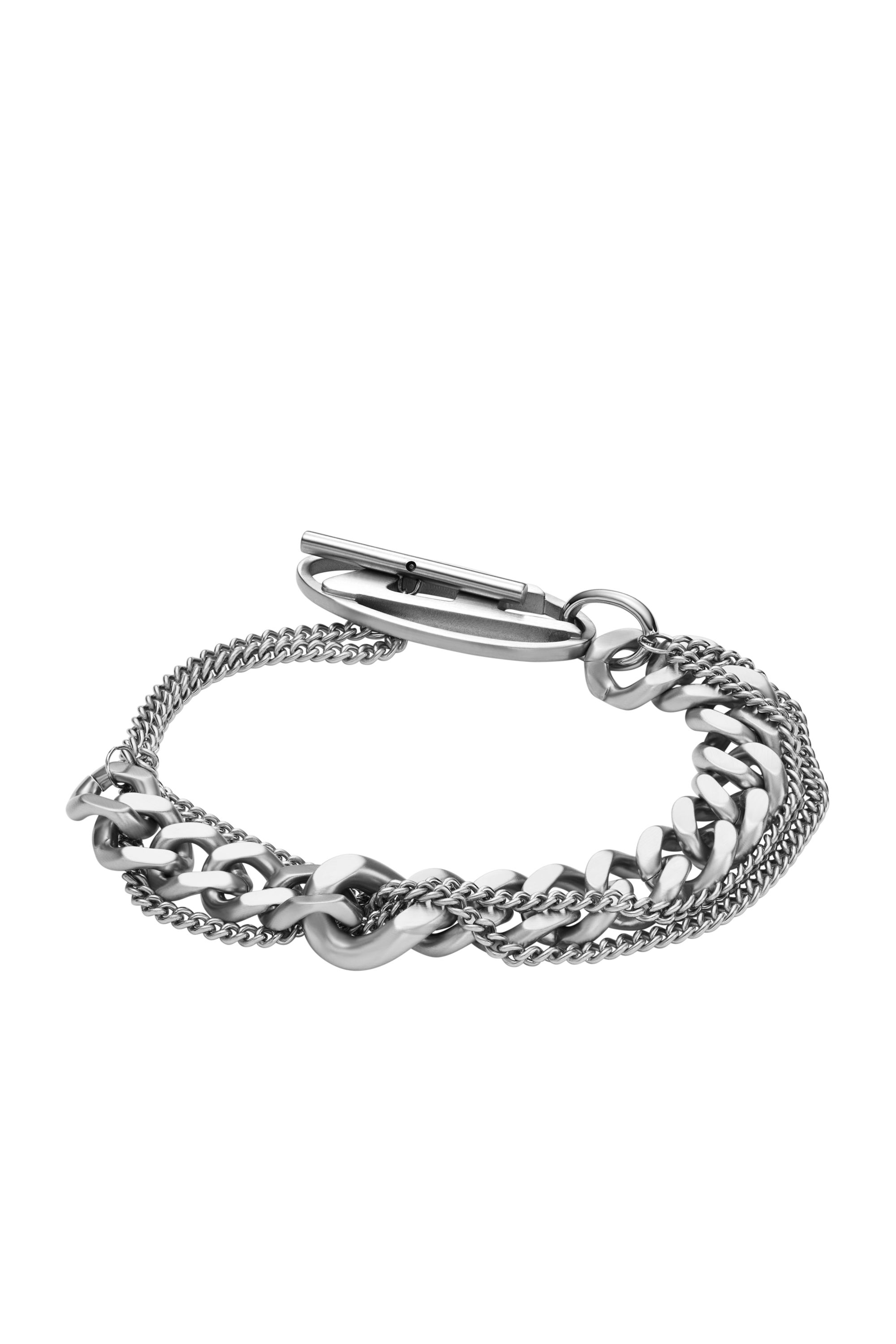 Diesel - DX1550040 JEWEL, Unisex's Stainless Steel Chain Bracelet in Silver - 2