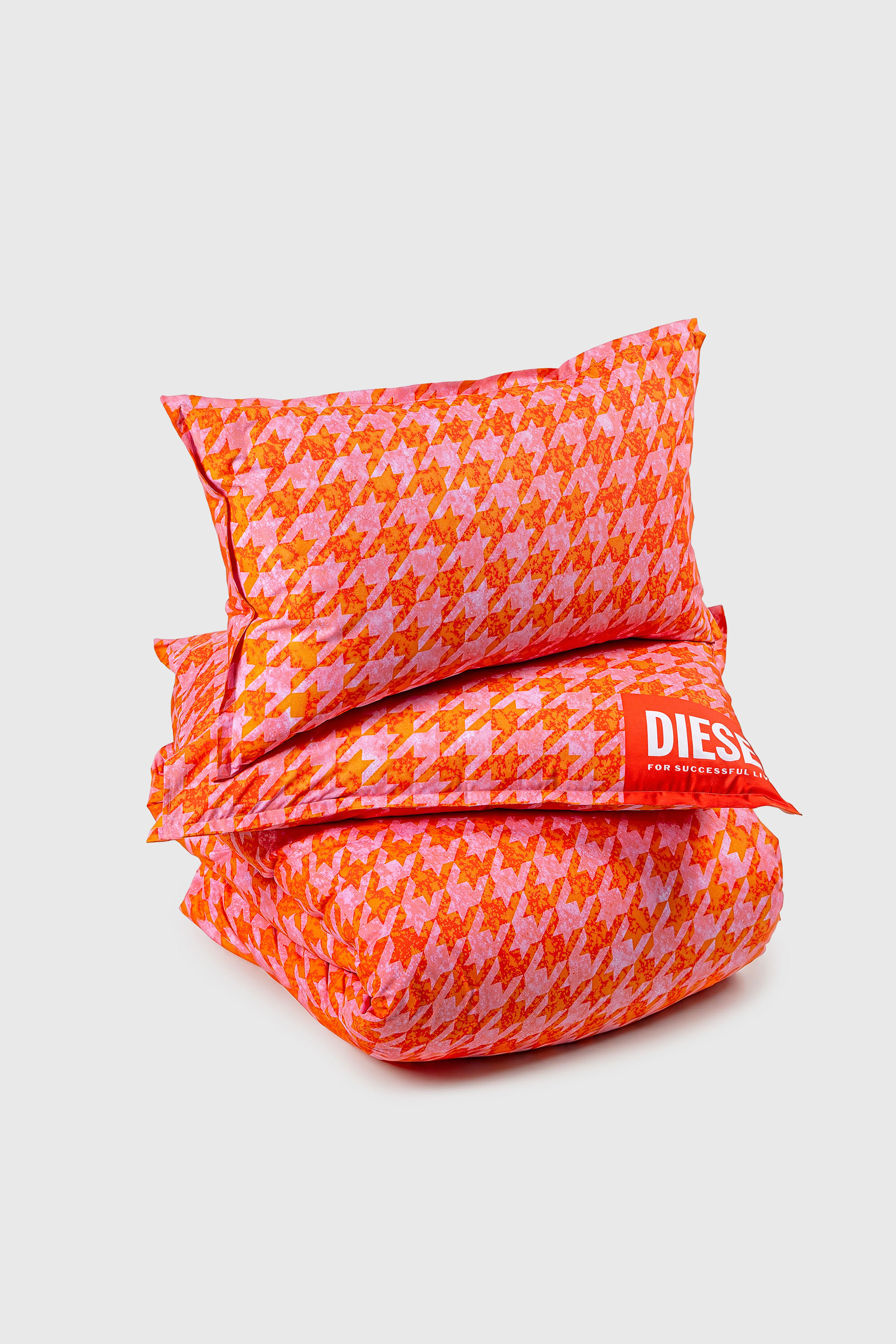 Diesel - 1018105  DROP PINK/RED PERCALE DUVET COV, Unisex Perkal-Bettw&auml;sche-Set f&uuml;r Queen-Size-Bett in Orange - 2