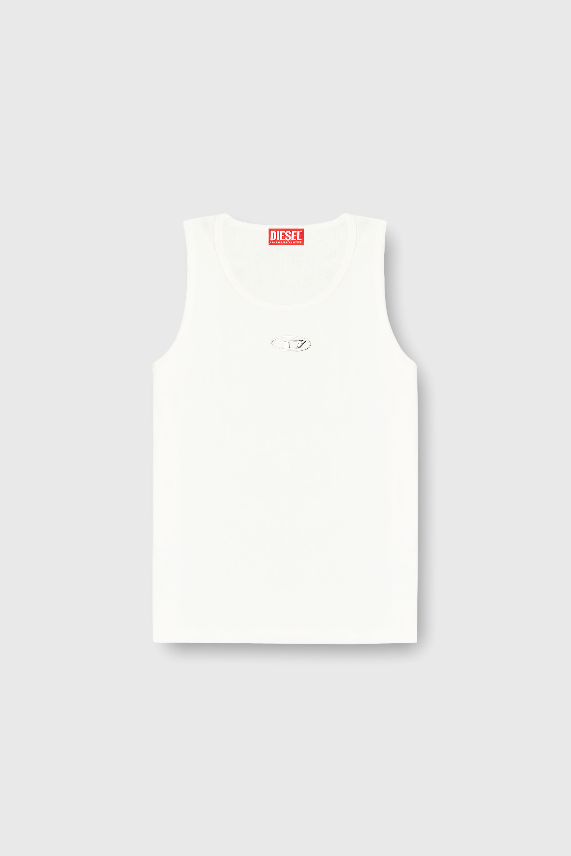 Diesel - T-LIFTY-IOD, Herren Baumwoll-Tanktop mit Logo in Wei&szlig; - 2