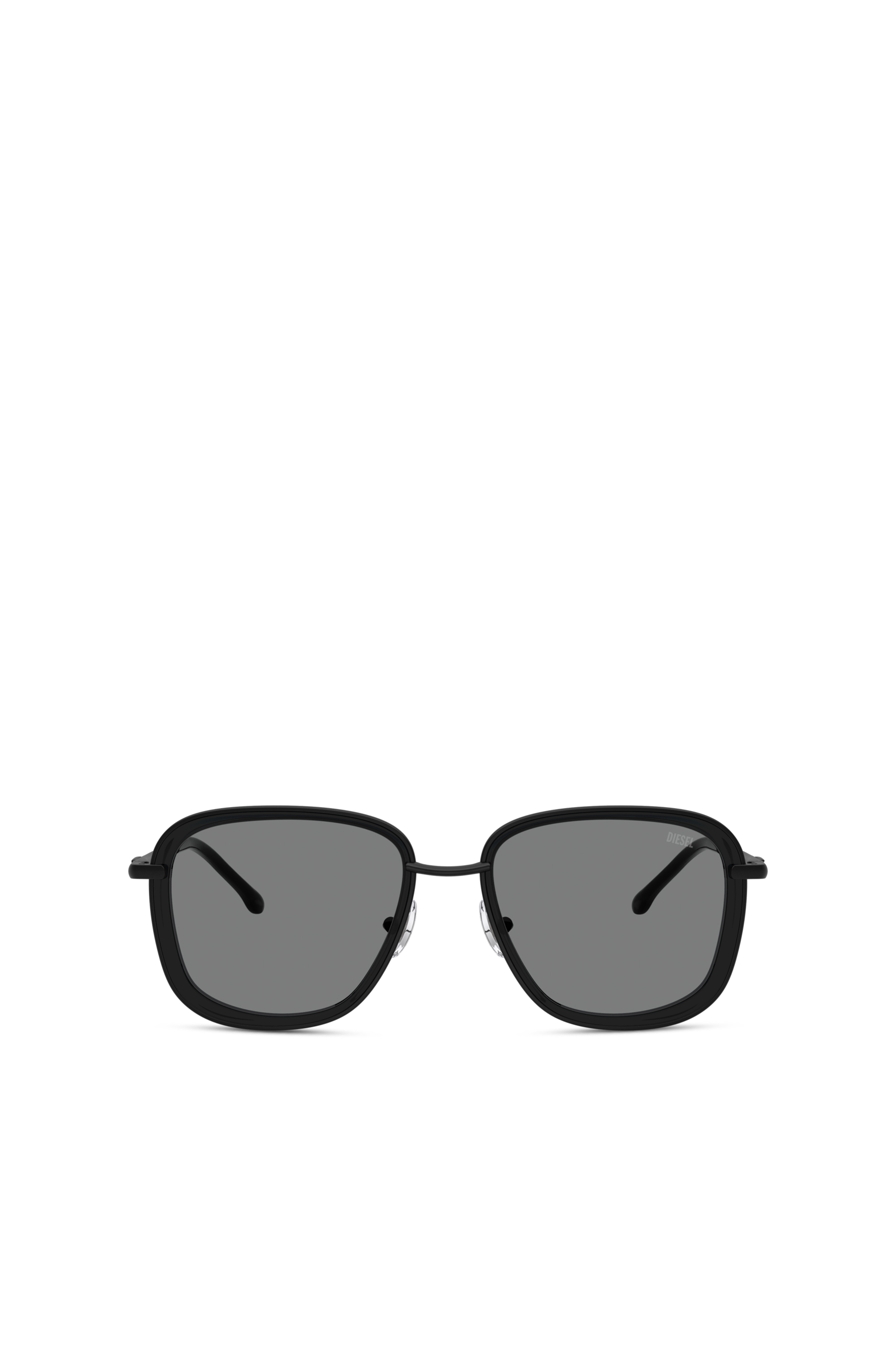 Diesel - 0DL1017, Unisex Quadratische Sonnenbrille in Schwarz - 1