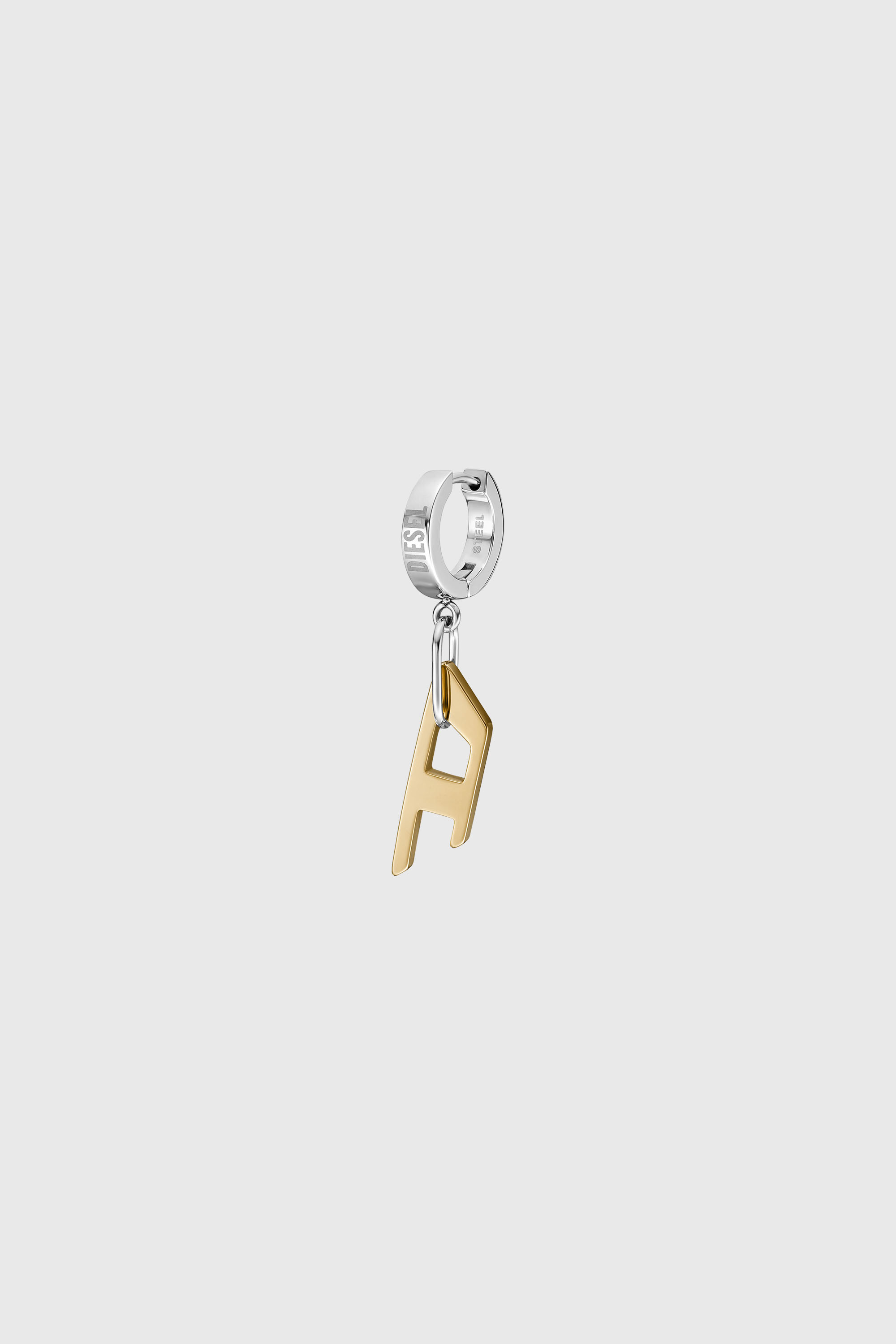 Diesel - DX1419, Unisex Zweifarbiger Edelstahl-Ohrring in Gold - 1
