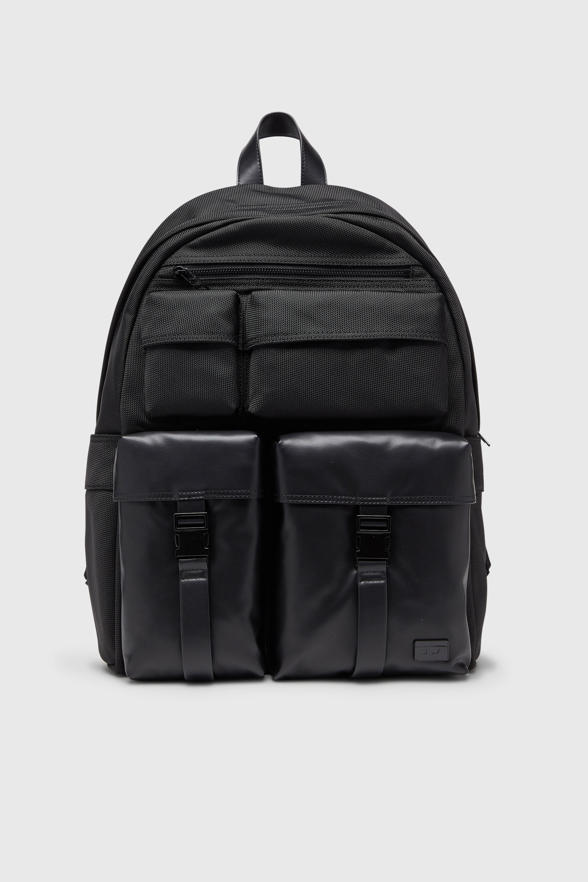Diesel - MULTI-PKTS BACKPACK X, Unisex Multi-Pkts - Rucksack aus Nylon mit Fronttaschen in Schwarz - 1