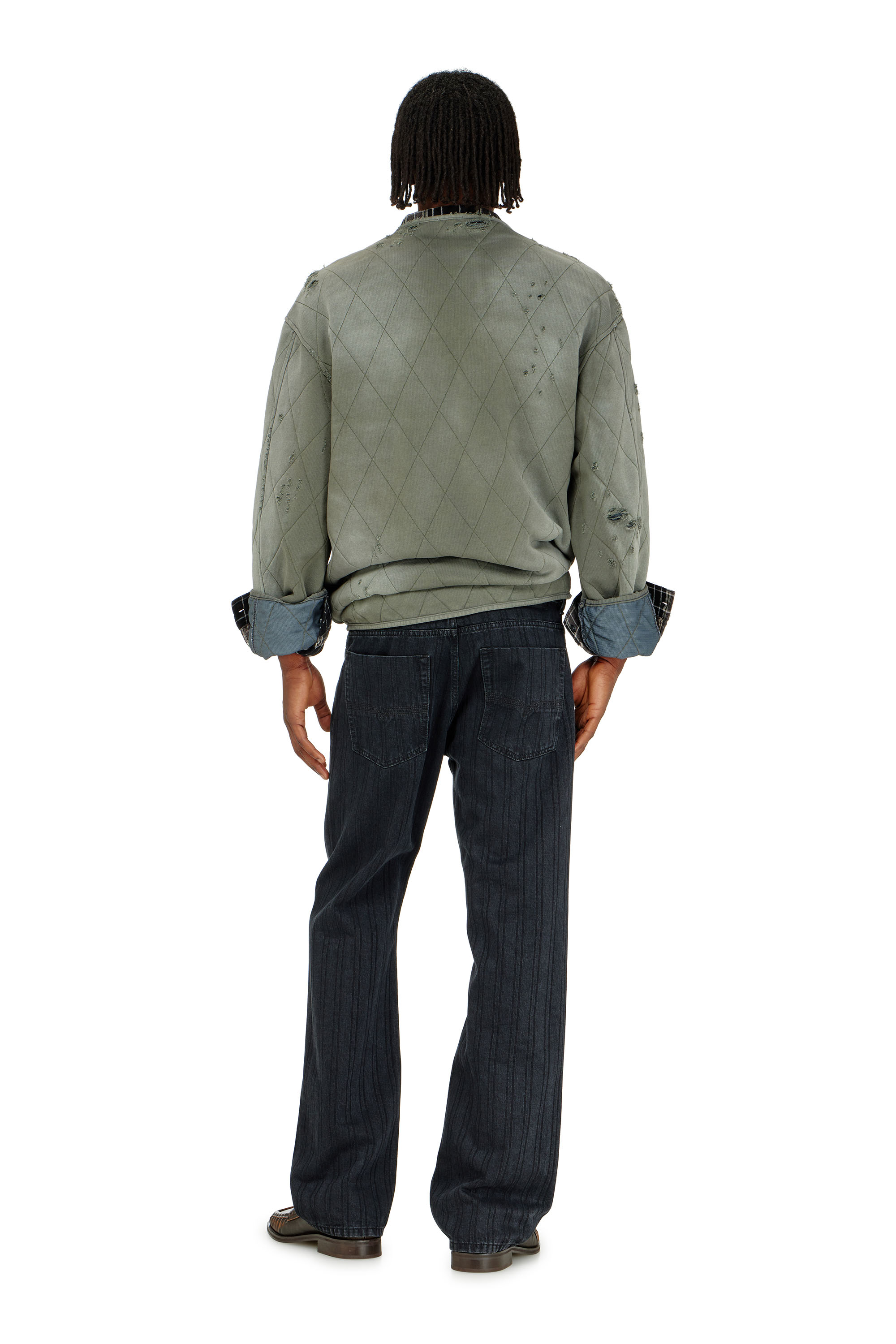 Diesel - Herren Relaxed Jeans 1980 D-Eeper 09Q12, Schwarz/Dunkelgrau - 3